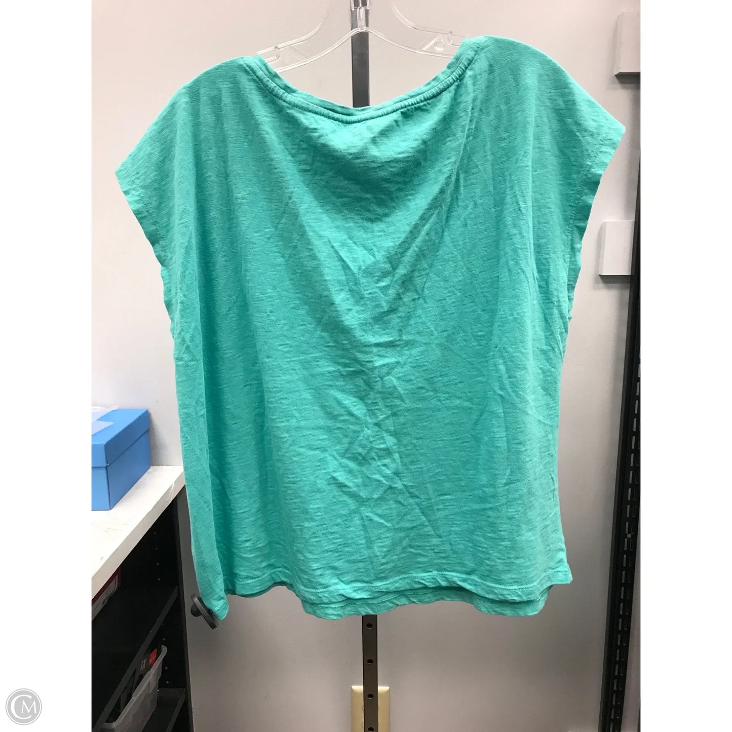 Top Sleeveless By Talbots In Green, Size: 1x