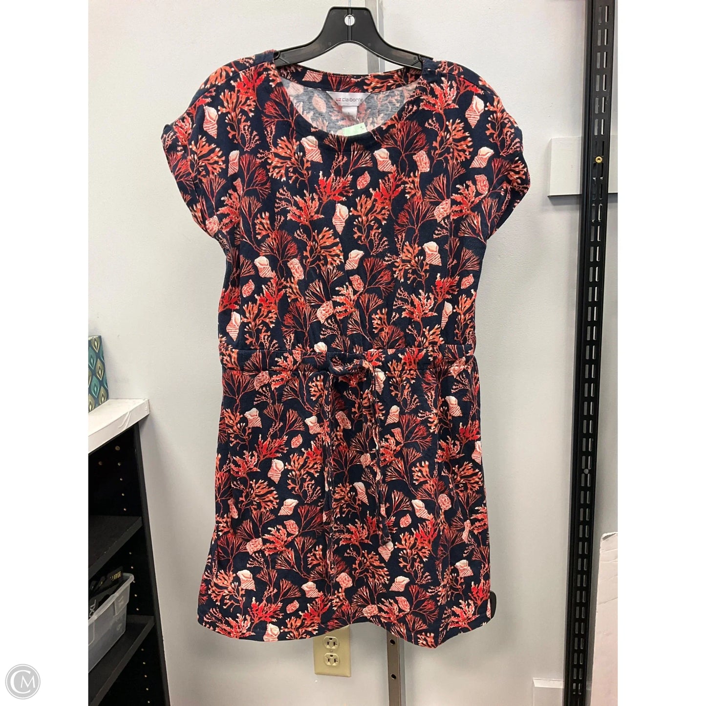 Dress Casual Short By Liz Claiborne In Blue & Orange, Size: L