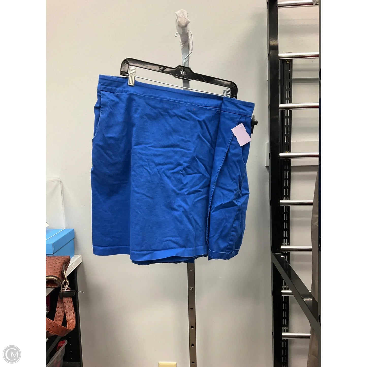 Skirt Mini & Short By Susan Graver In Blue, Size: 2x