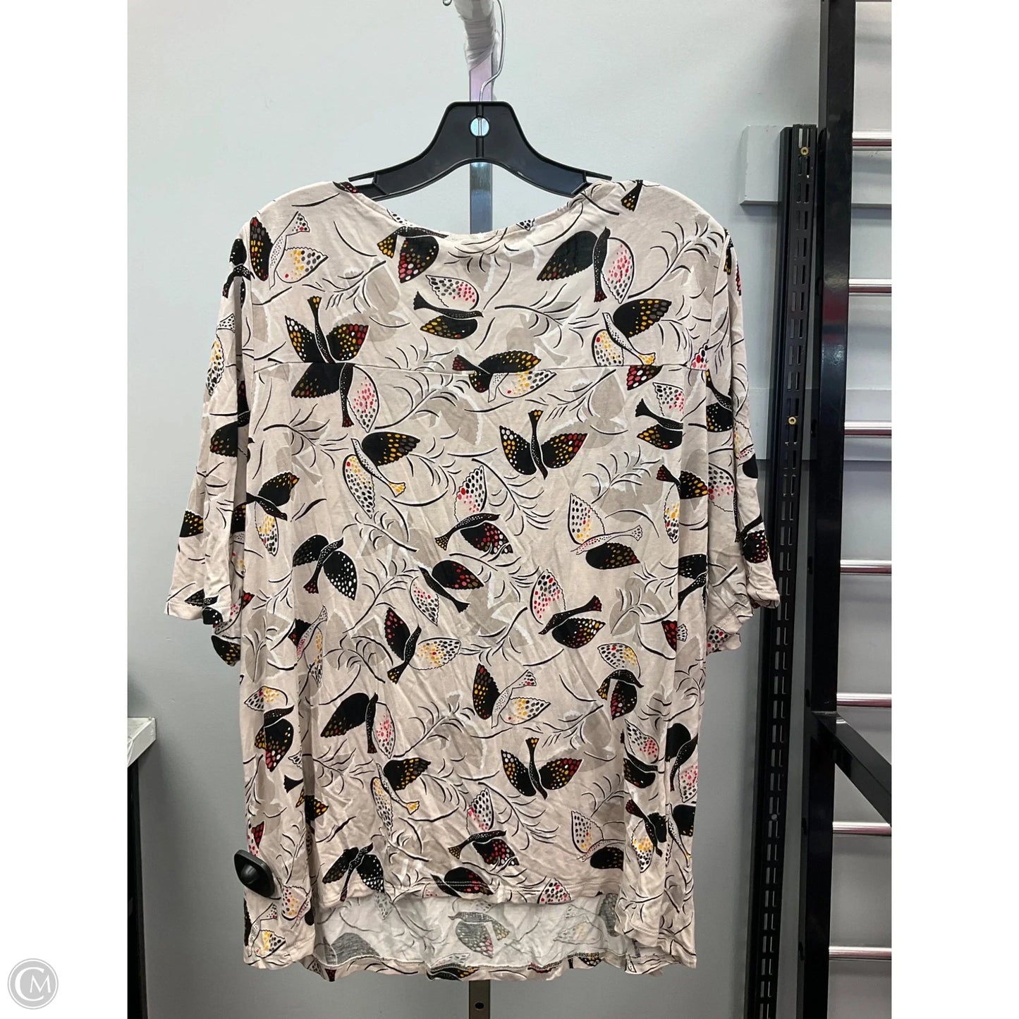 Top Short Sleeve By Old Navy In Cream, Size: Xxs