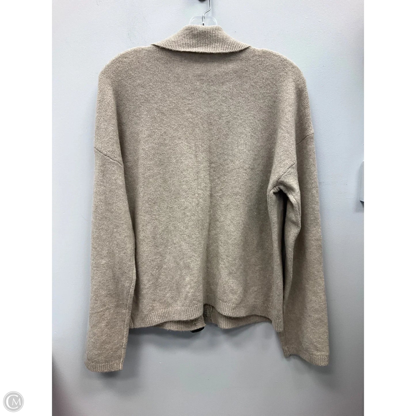 Sweater Cardigan By Abercrombie And Fitch In Tan, Size: S