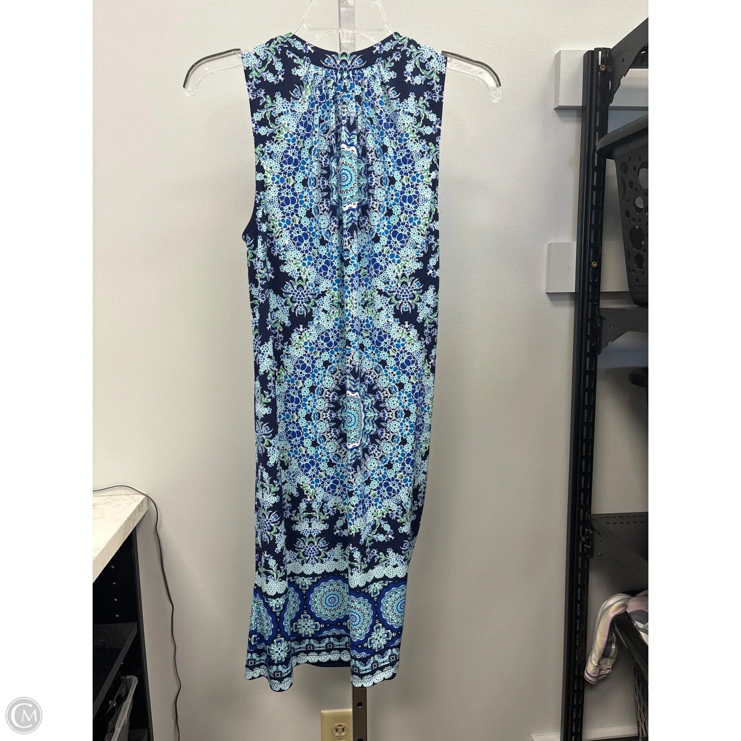 Dress Casual Short By London Times In Blue & Green, Size: 6