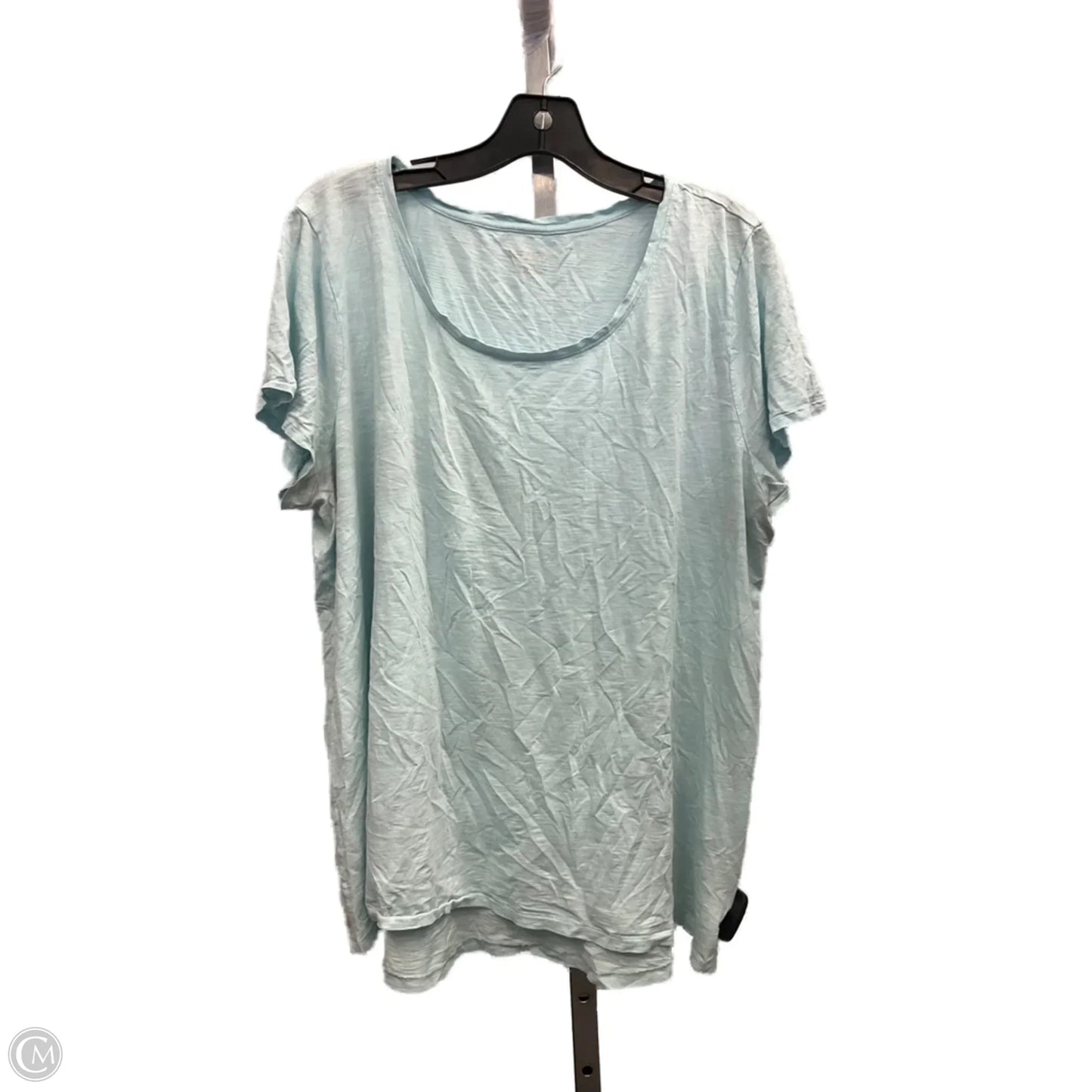 Top Short Sleeve Designer By Lilly Pulitzer In Blue, Size: Xxl