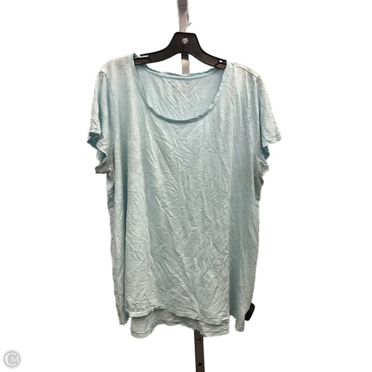 Top Short Sleeve Designer By Lilly Pulitzer In Blue, Size: Xxl