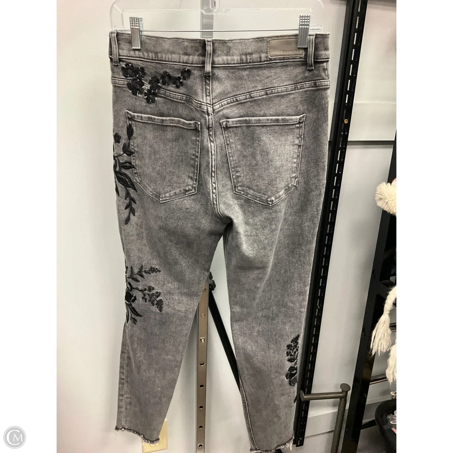 Jeans Skinny By Express In Grey, Size: 8