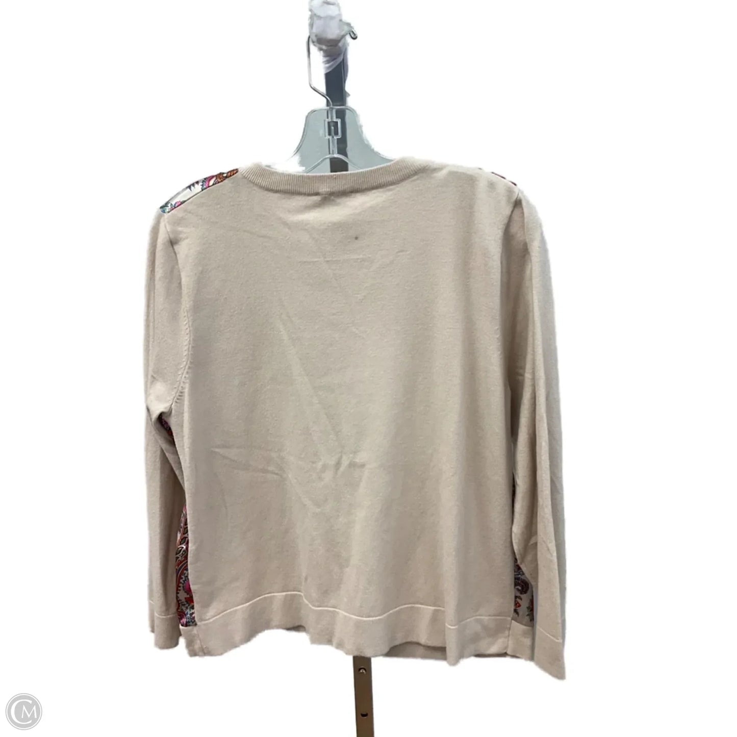 Sweater Cardigan By Sioni In Paisley Print, Size: L