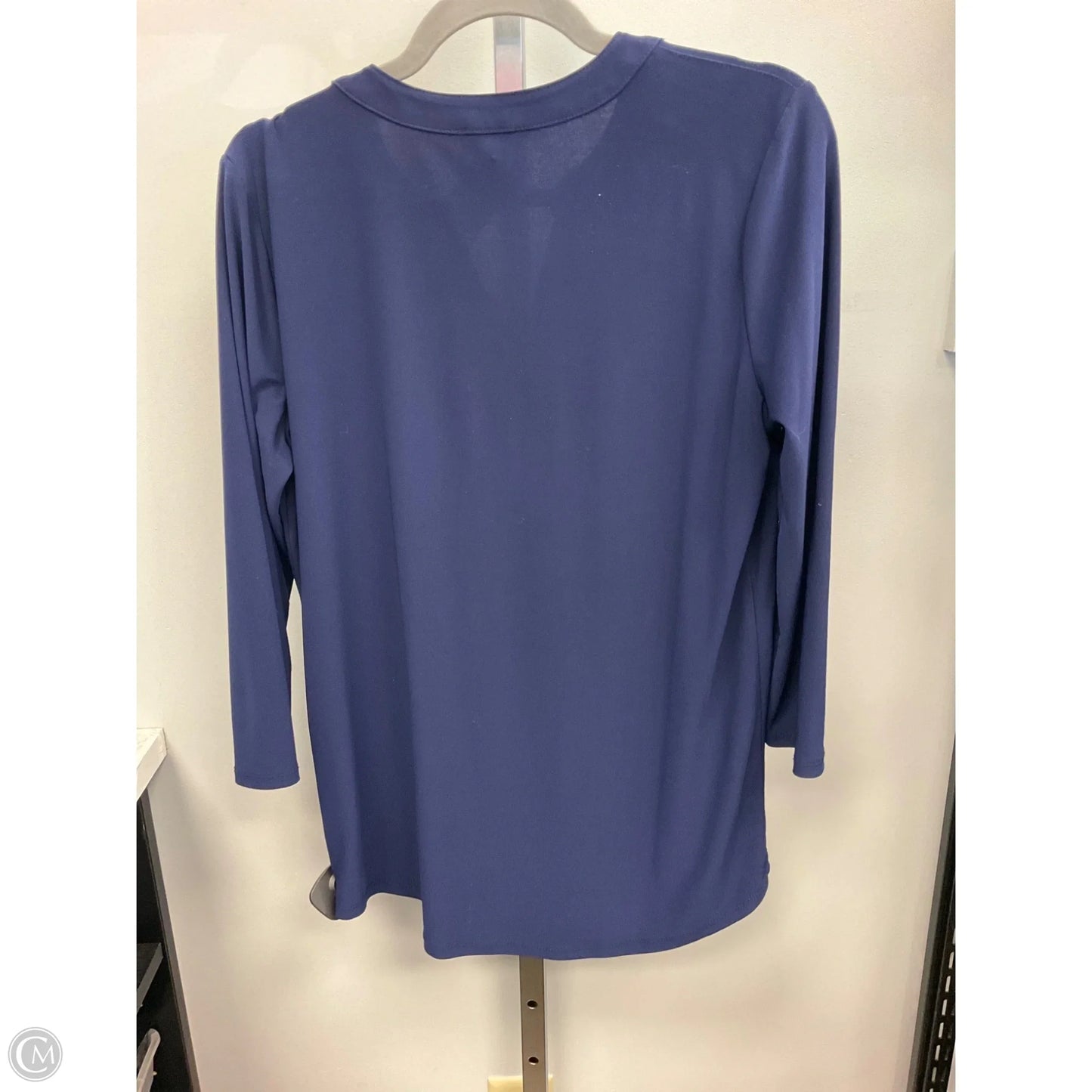 Top Long Sleeve By Jones New York In Blue, Size: M