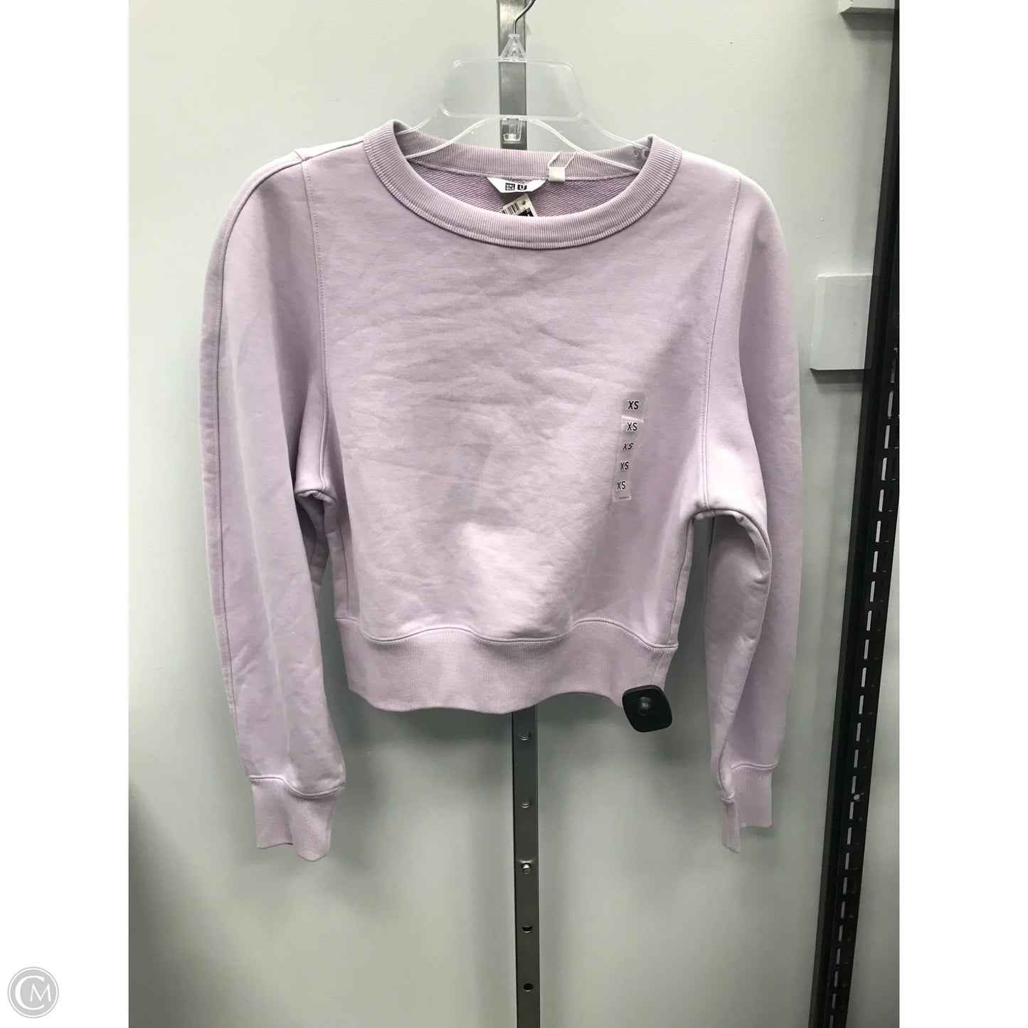 Sweatshirt Crewneck By Uniqlo In Purple, Size: Xs