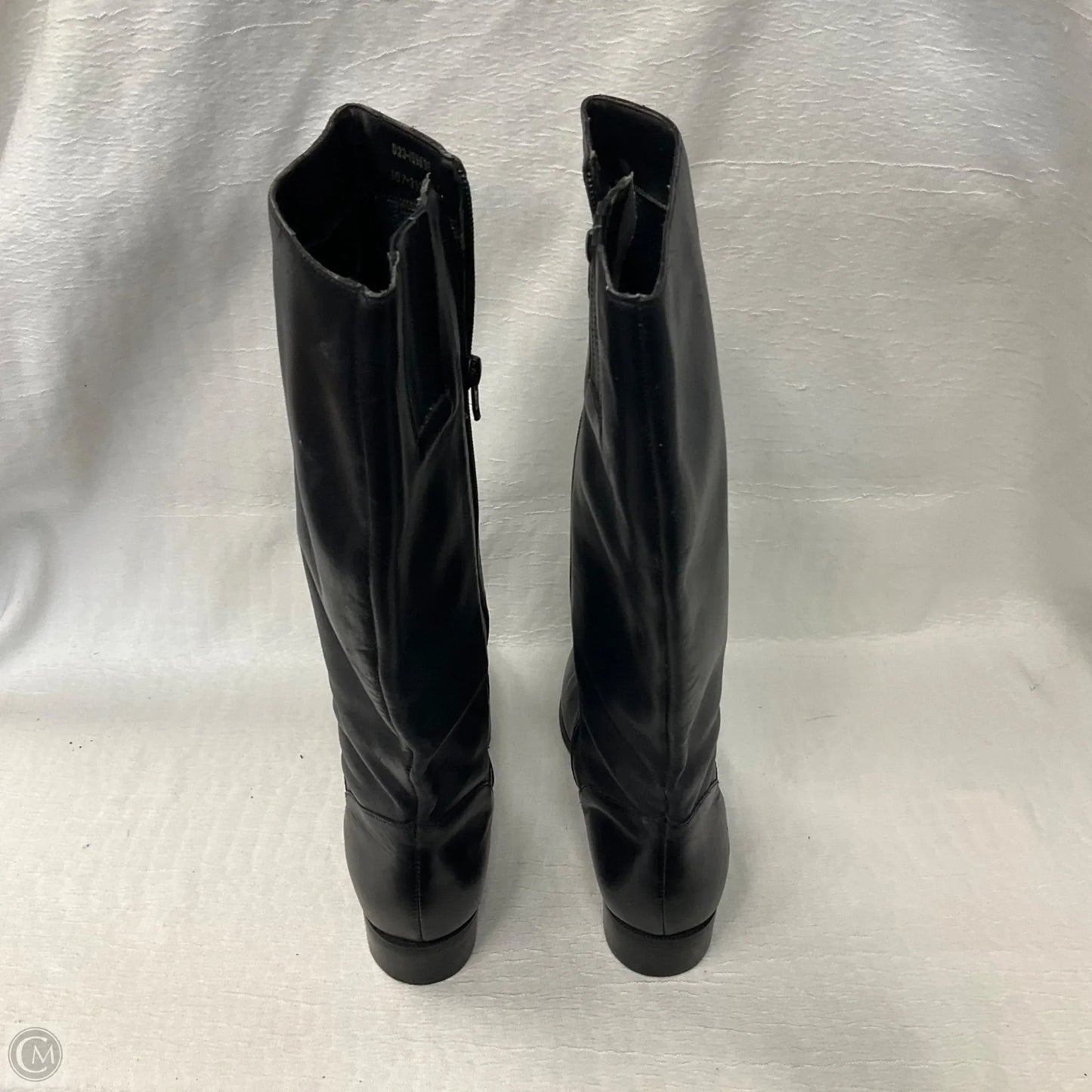 Boots Knee Heels By Clothes Mentor In Black, Size: 8.5