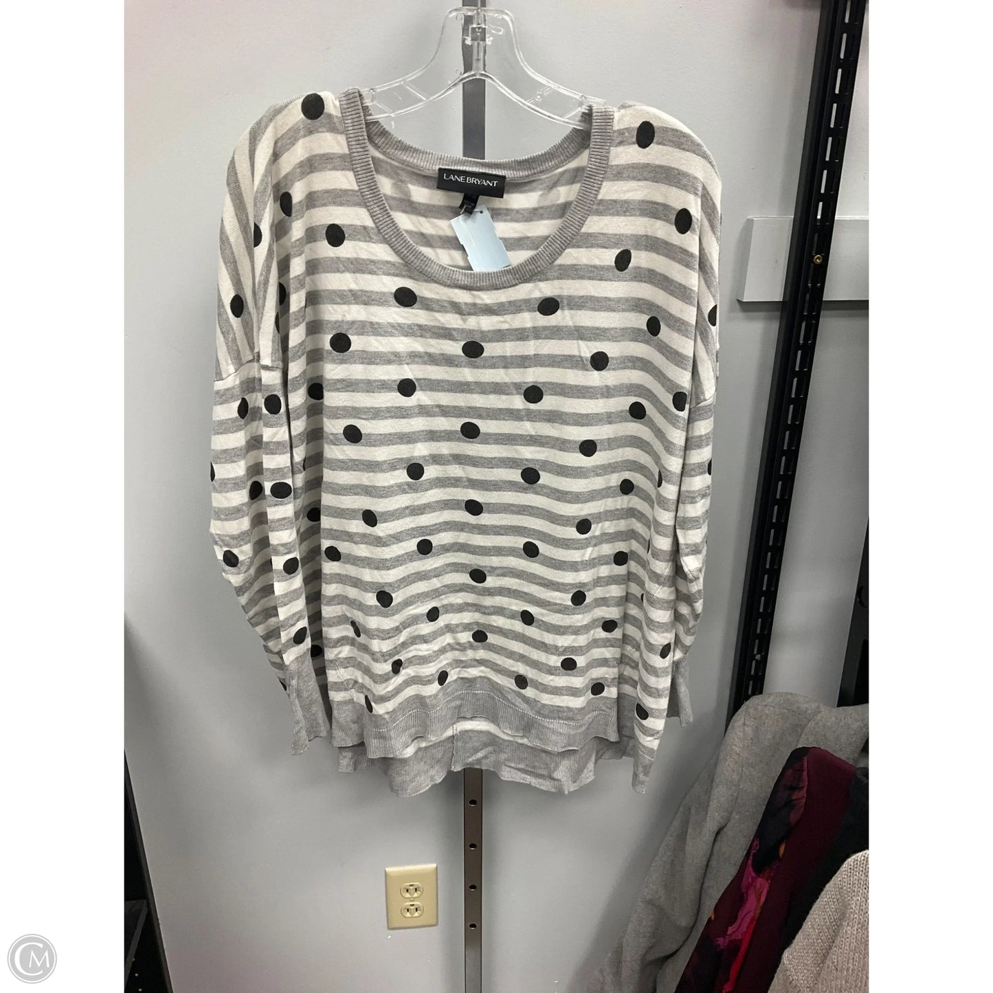 Top Long Sleeve By Lane Bryant In Striped Pattern, Size: Xxl