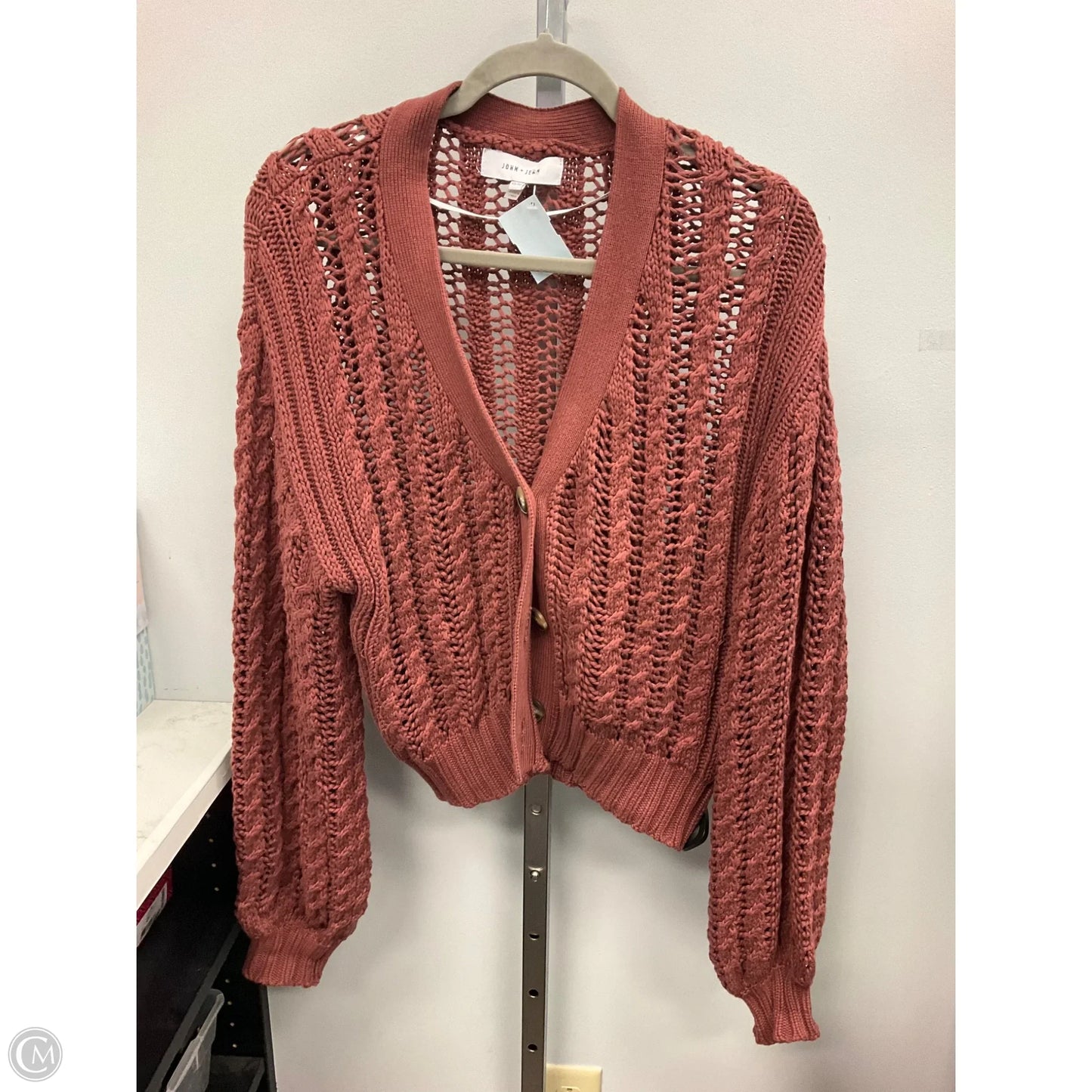 Sweater Cardigan By John + Jenn In Red, Size: Xs