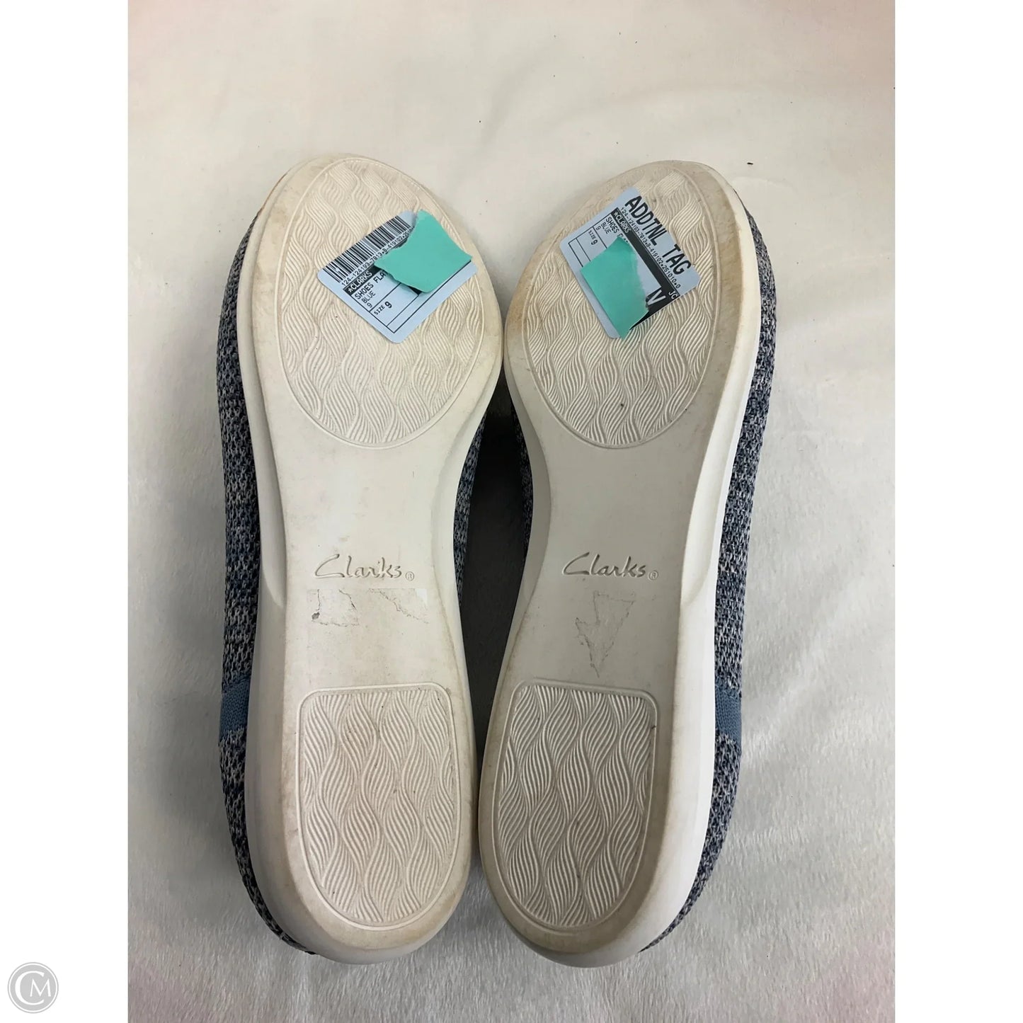 Shoes Flats By Clarks In Blue, Size: 9