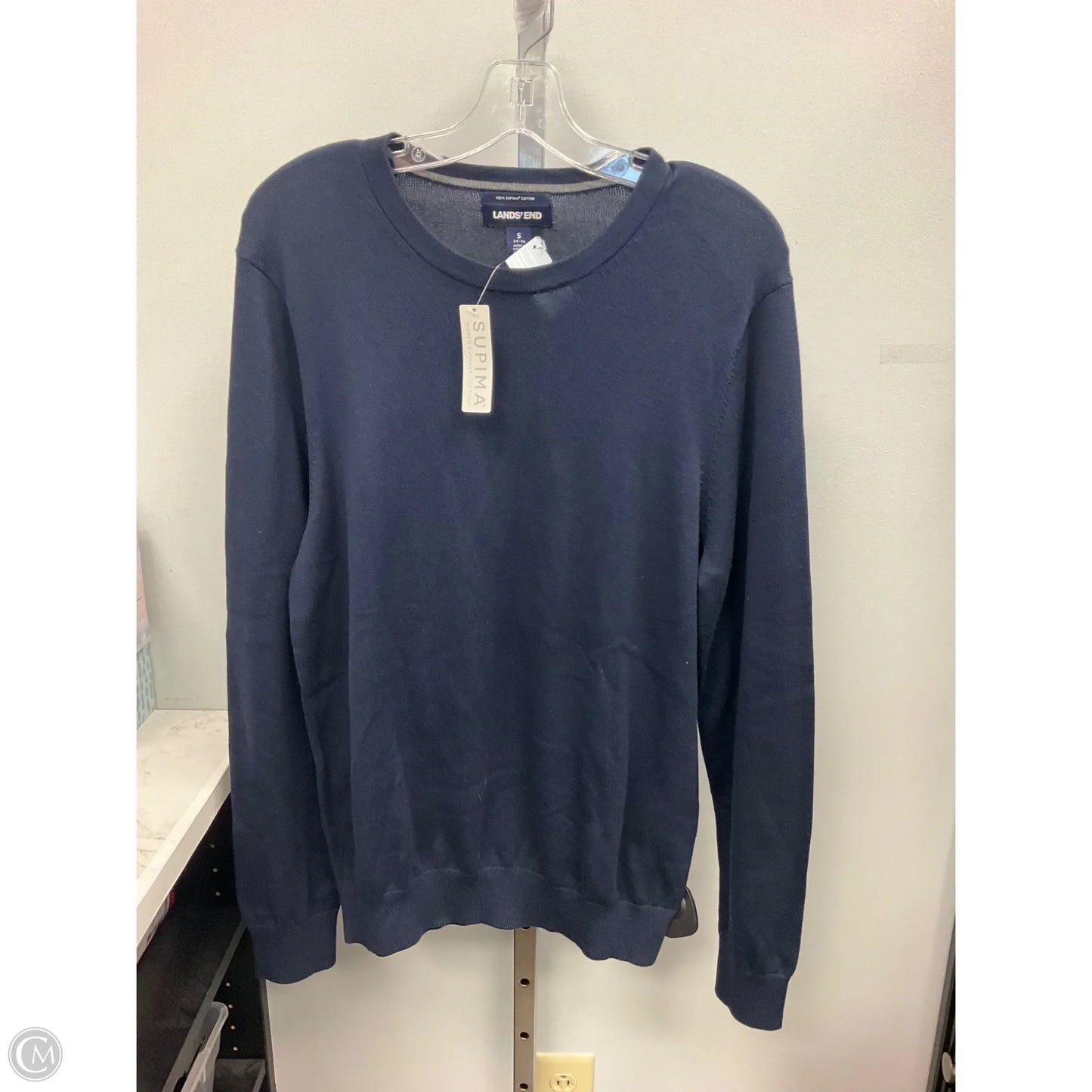 Top Long Sleeve By Lands End In Navy, Size: S