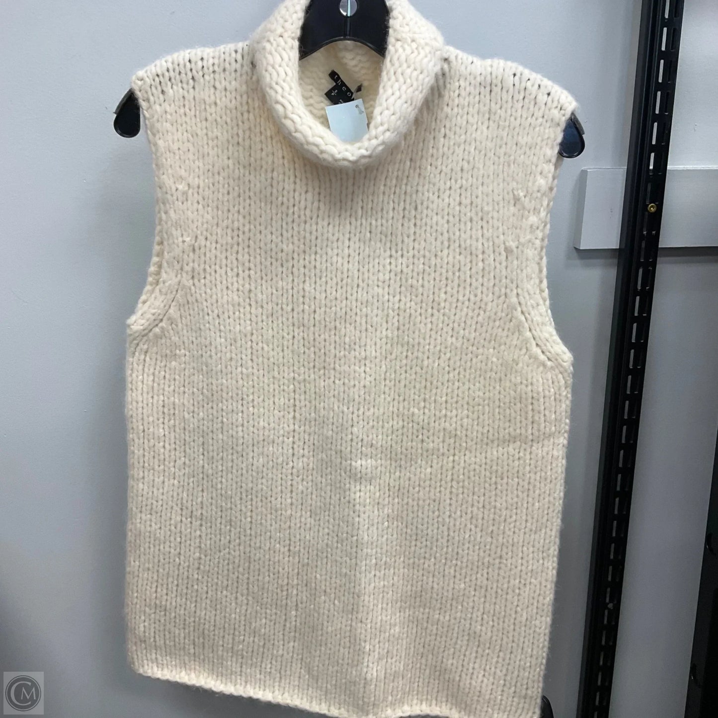Vest Sweater By Theory In Cream, Size: S