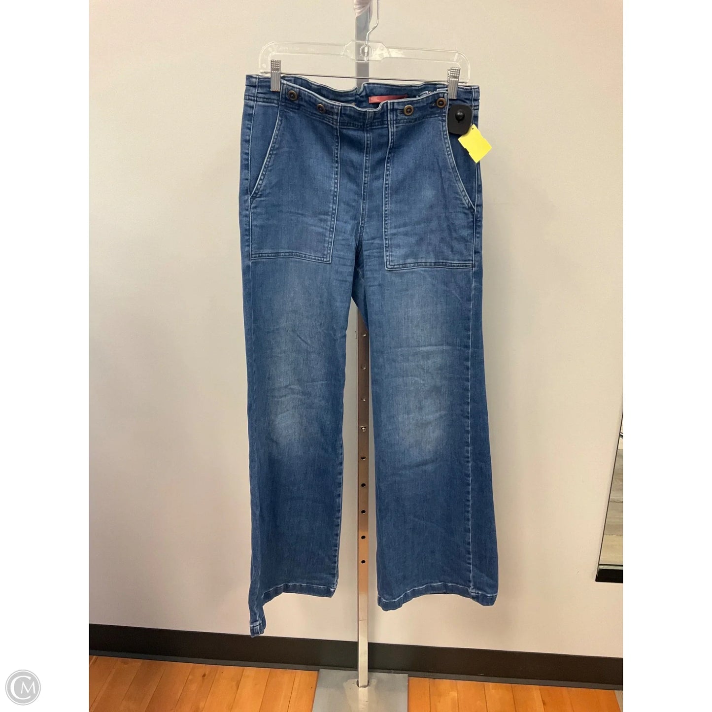 Jeans Wide Leg By Pilcro In Blue Denim, Size: 10