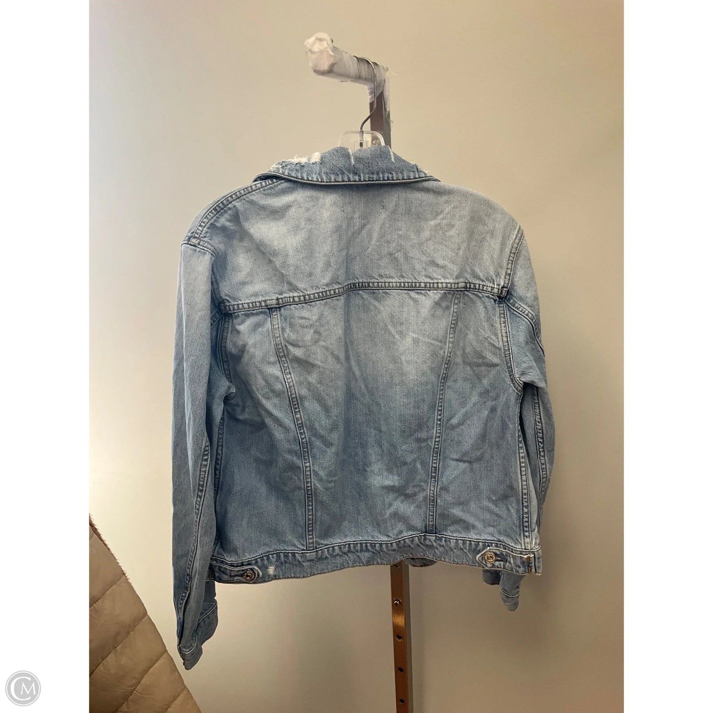 Jacket Denim By 7 For All Mankind In Blue Denim, Size: Xs