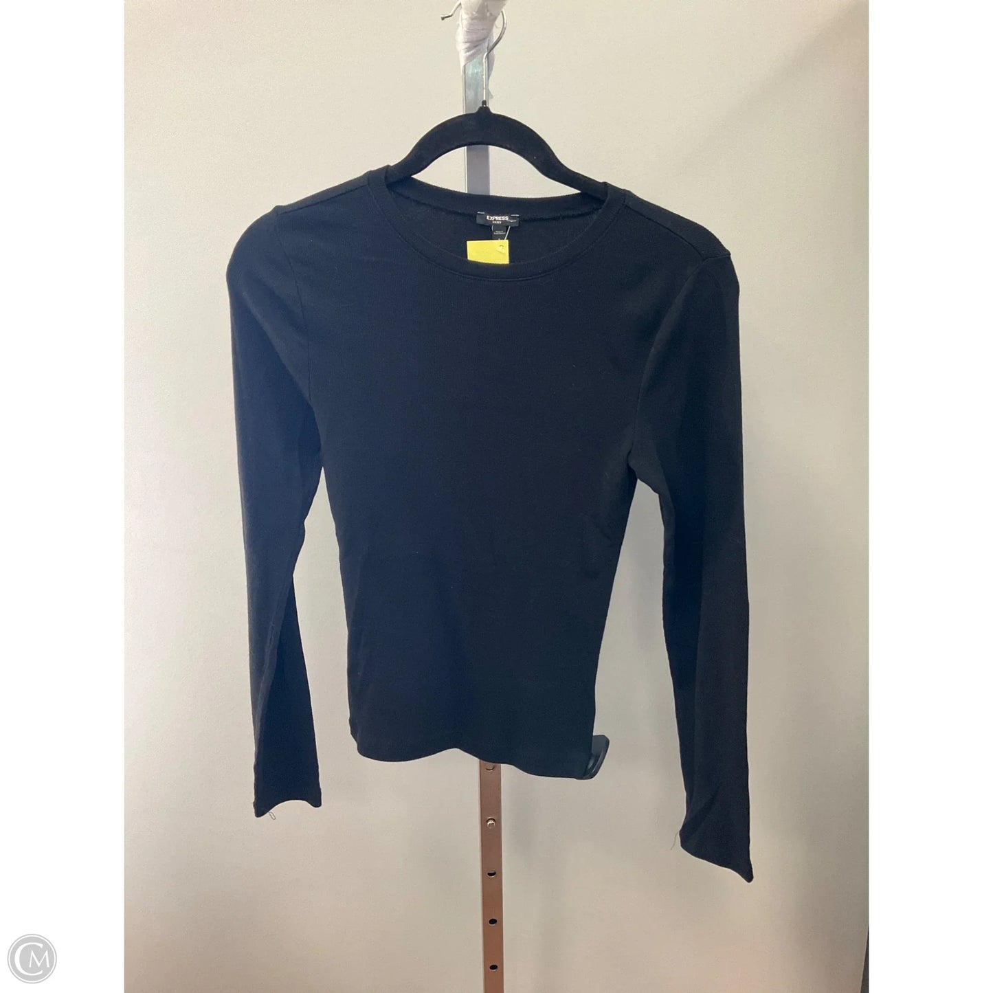 Top Long Sleeve Basic By Express In Black, Size: S