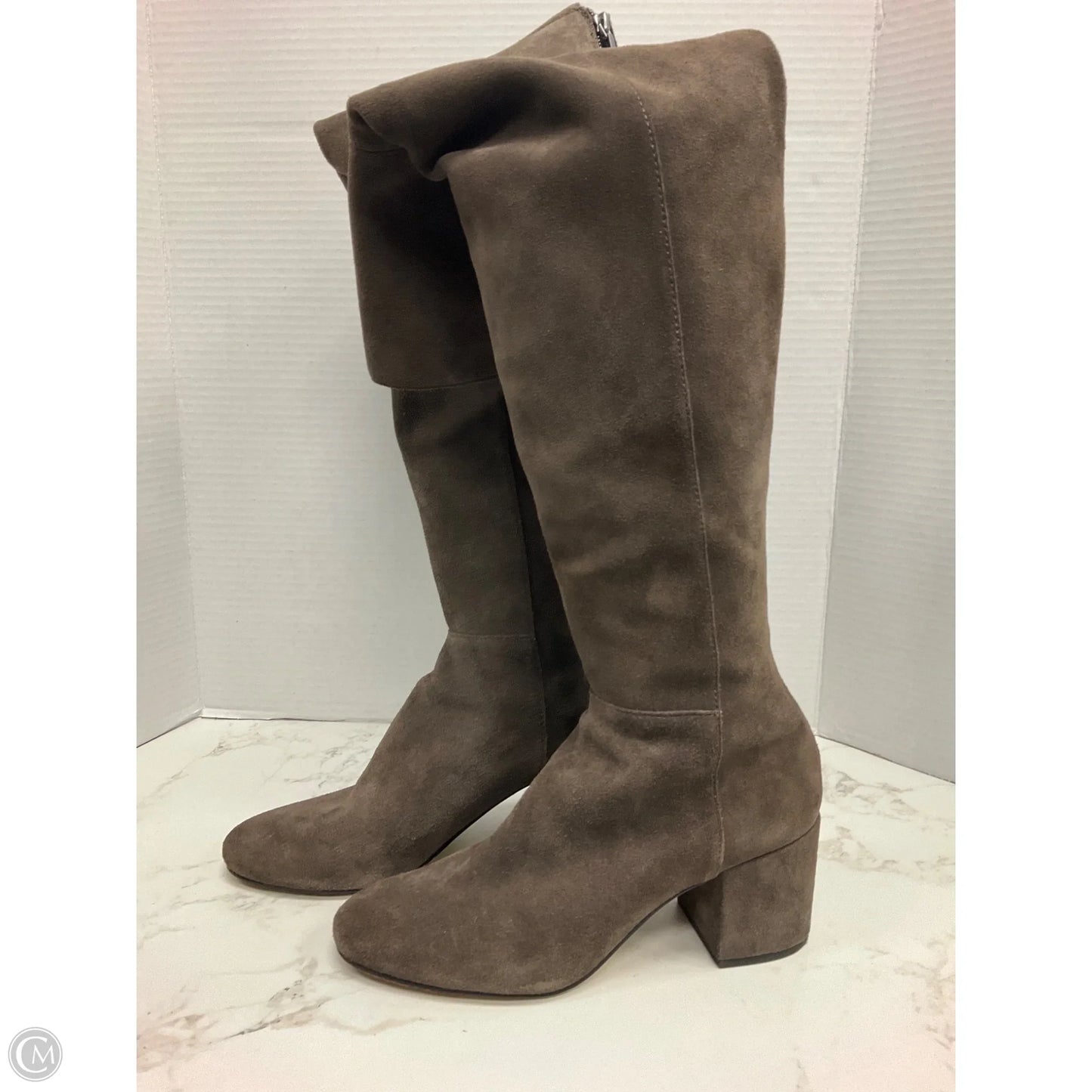 Boots Knee Heels By Dolce Vita In Taupe, Size: 7.5