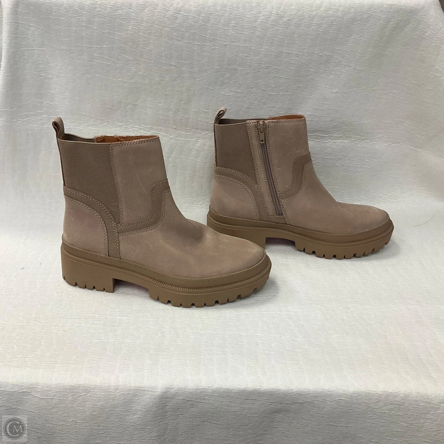 Boots Ankle Flats By Lucky Brand In Taupe, Size: 7.5