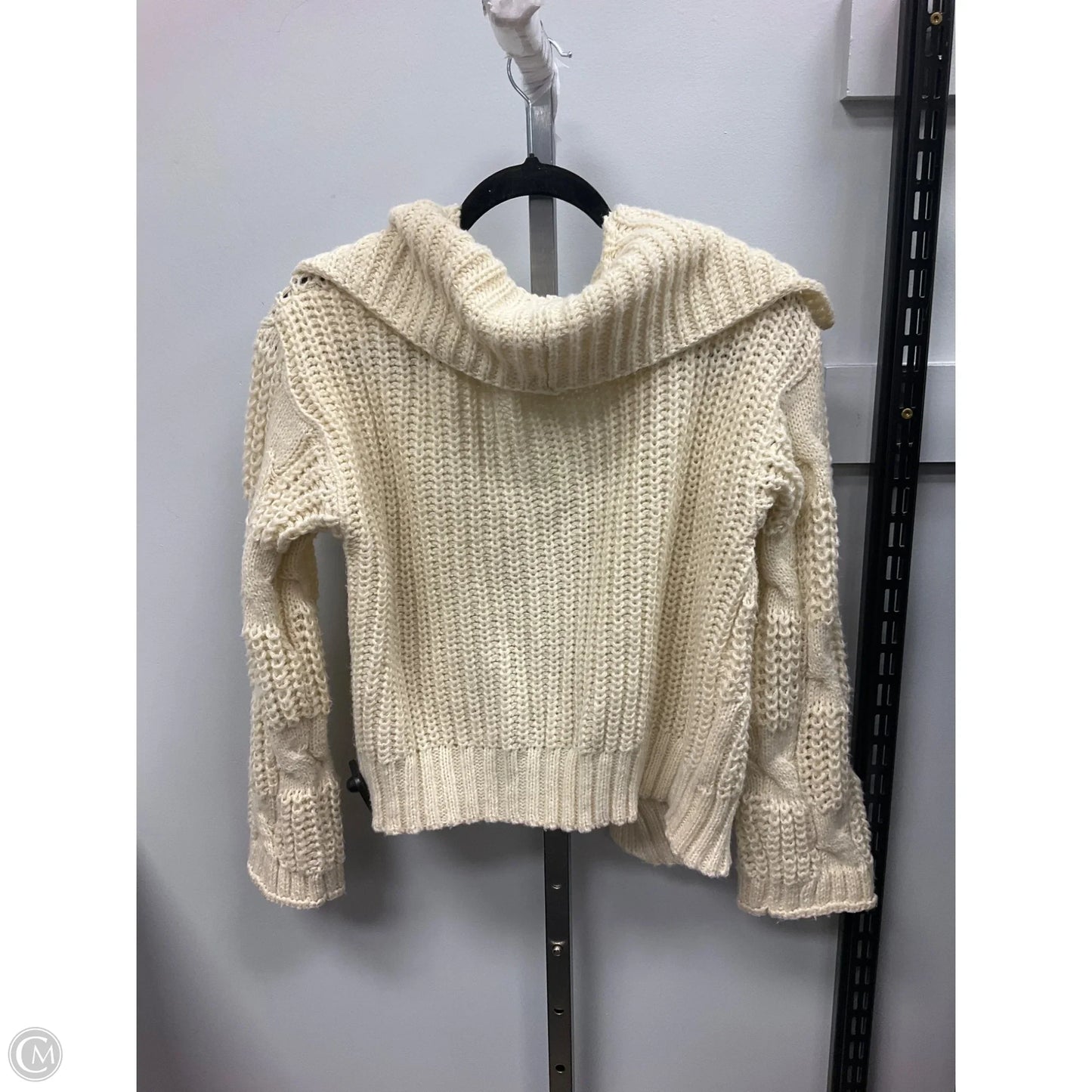 Sweater Cardigan By Uncharted In Cream, Size: S