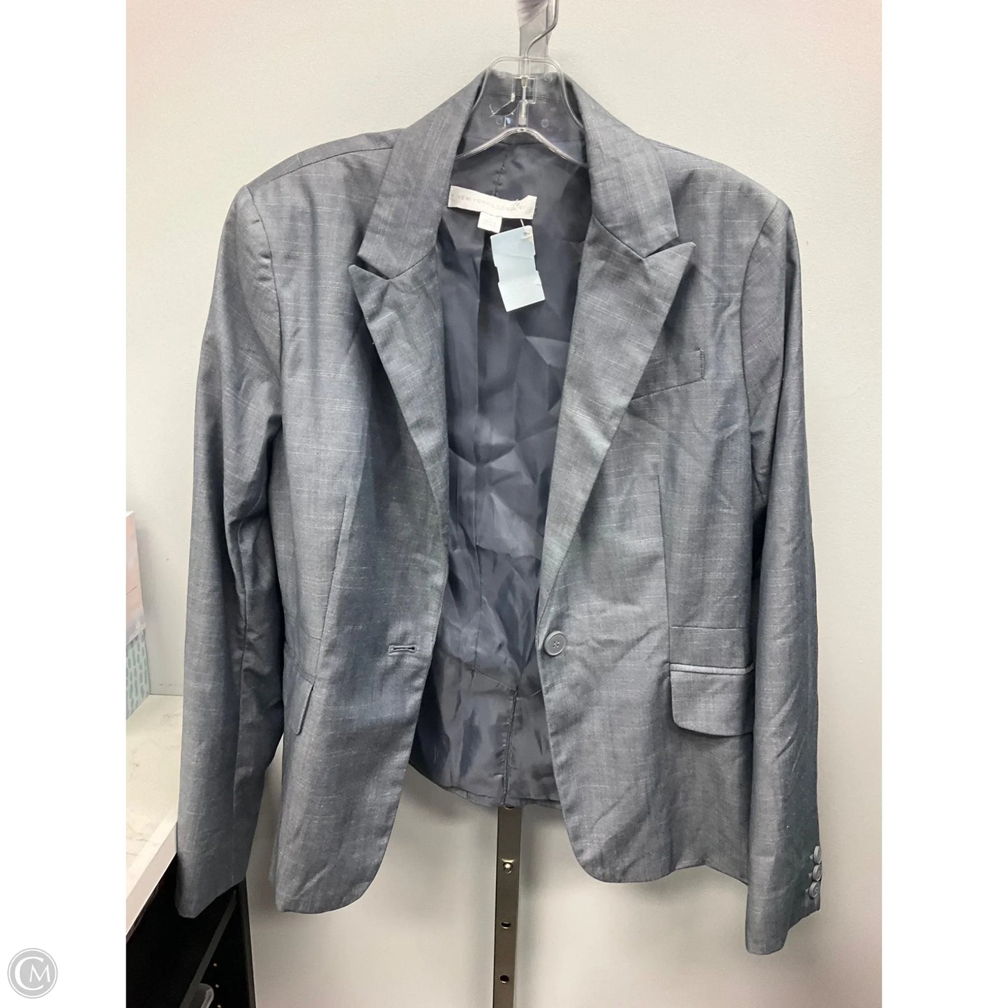 Blazer By New York And Co In Grey, Size: 8