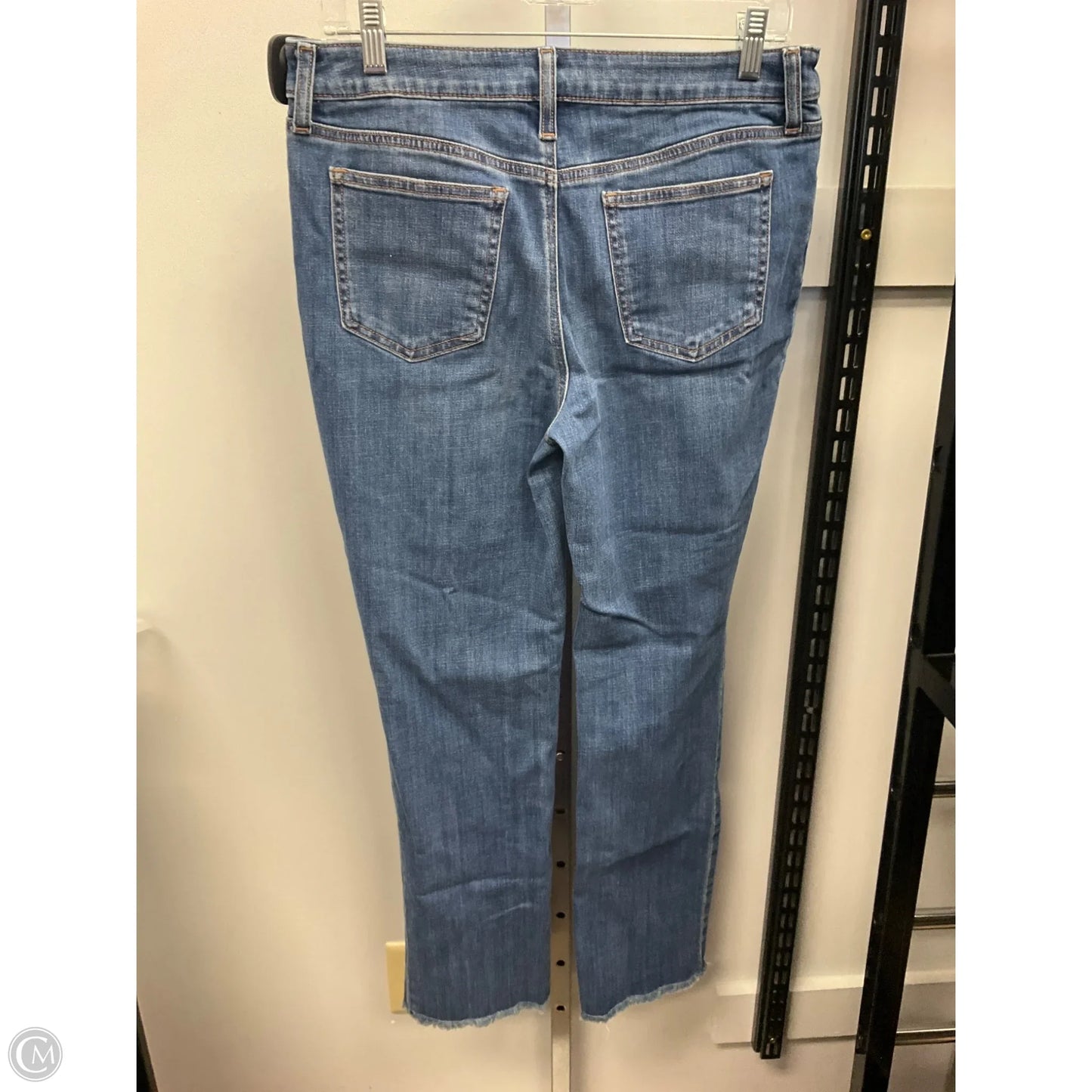 Jeans Straight By Chicos In Blue Denim, Size: 6