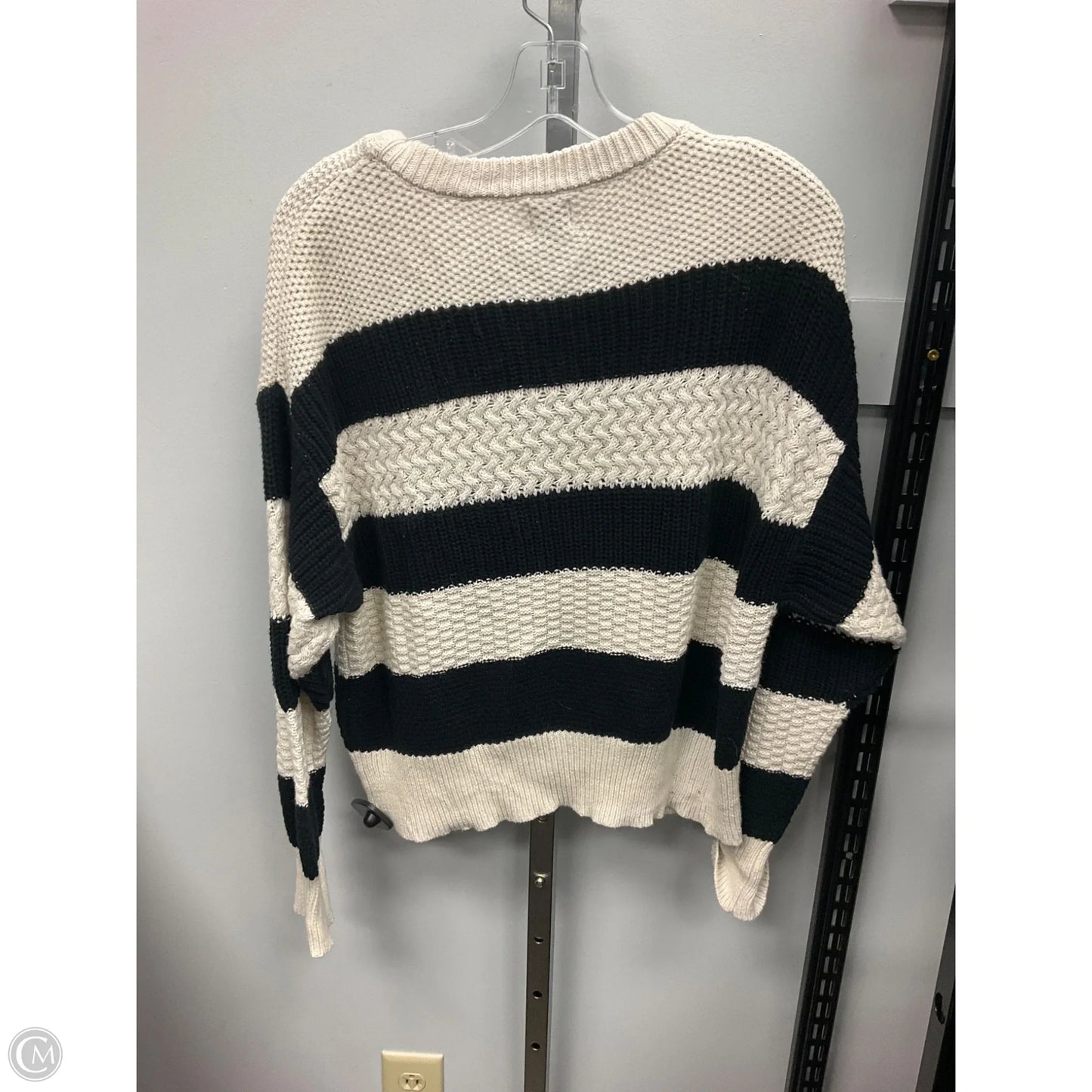Sweater By A New Day In Striped Pattern, Size: L