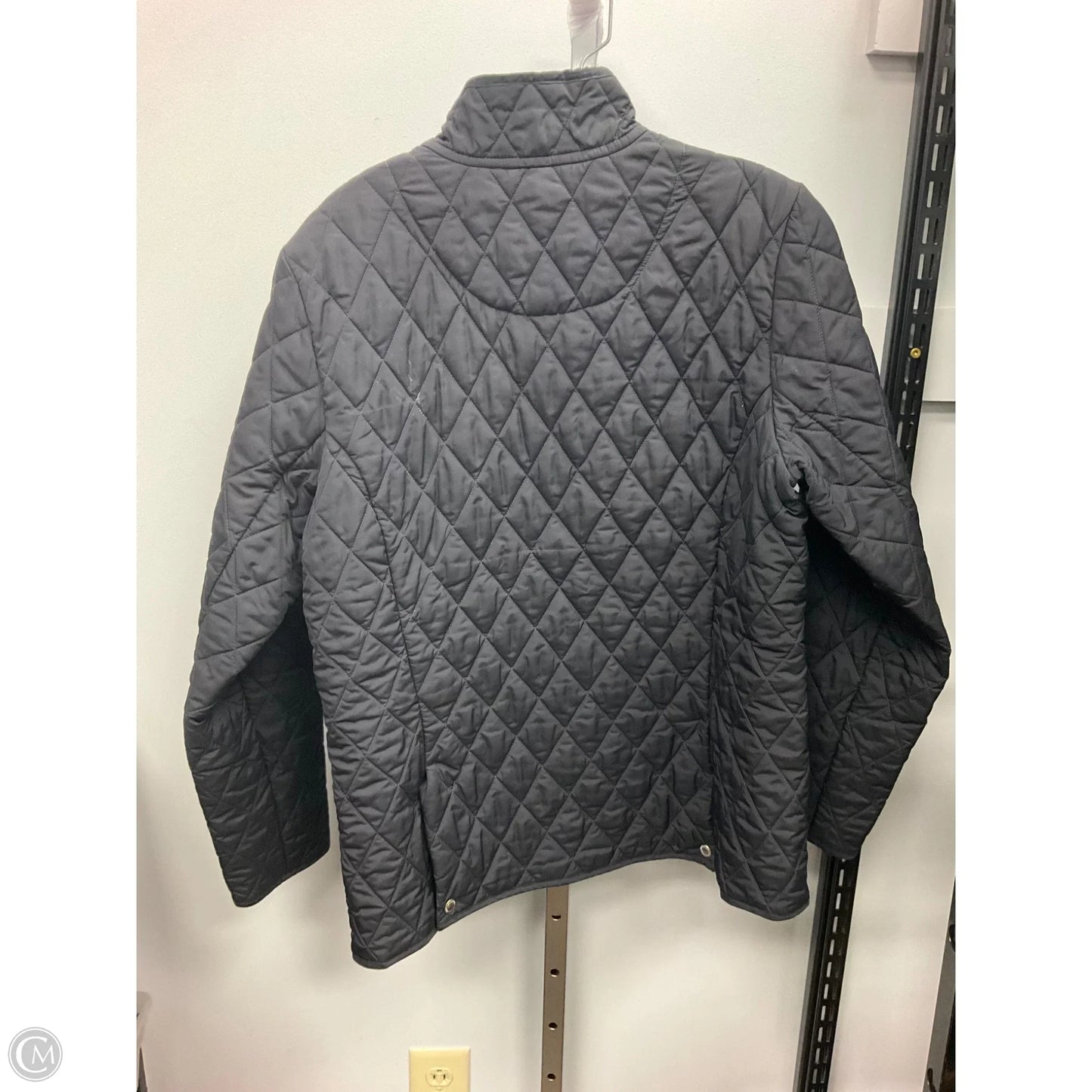 Jacket Puffer & Quilted By Lands End In Black, Size: M