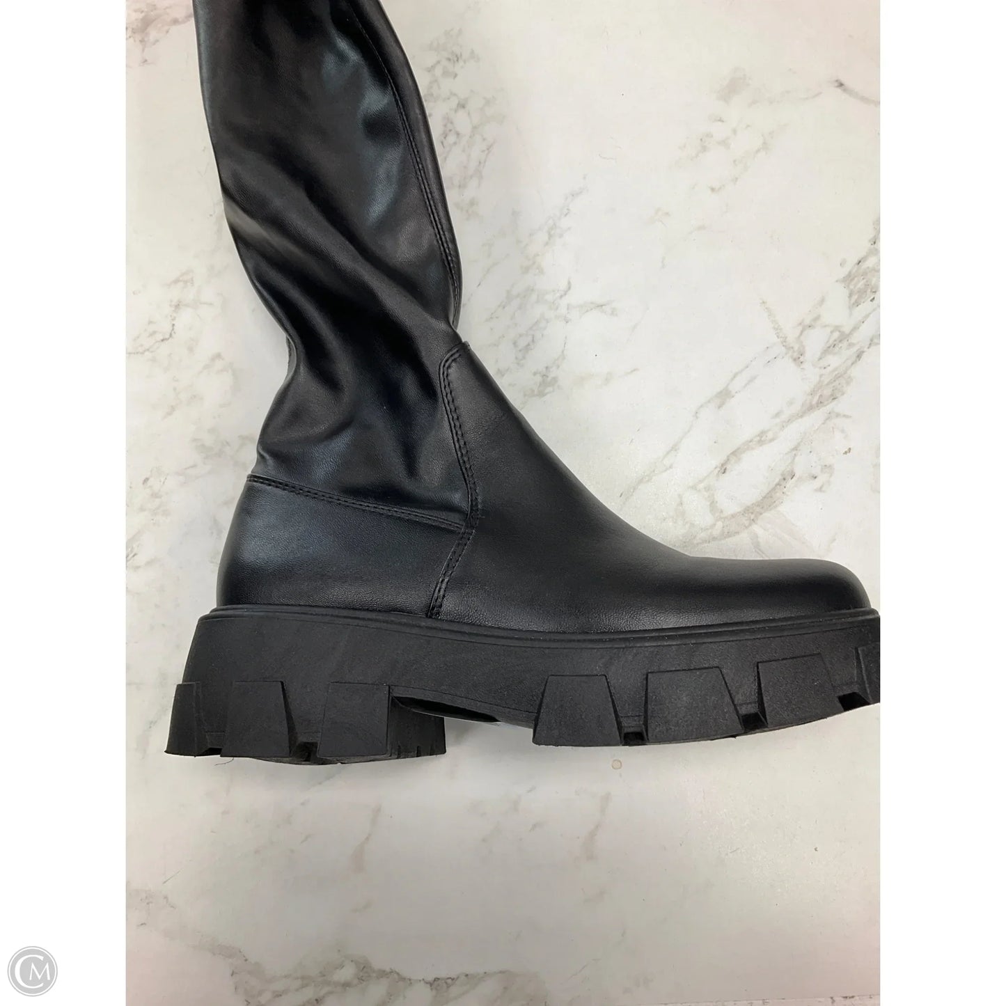 Boots Over-the-knee Heels By Shein In Black, Size: 9