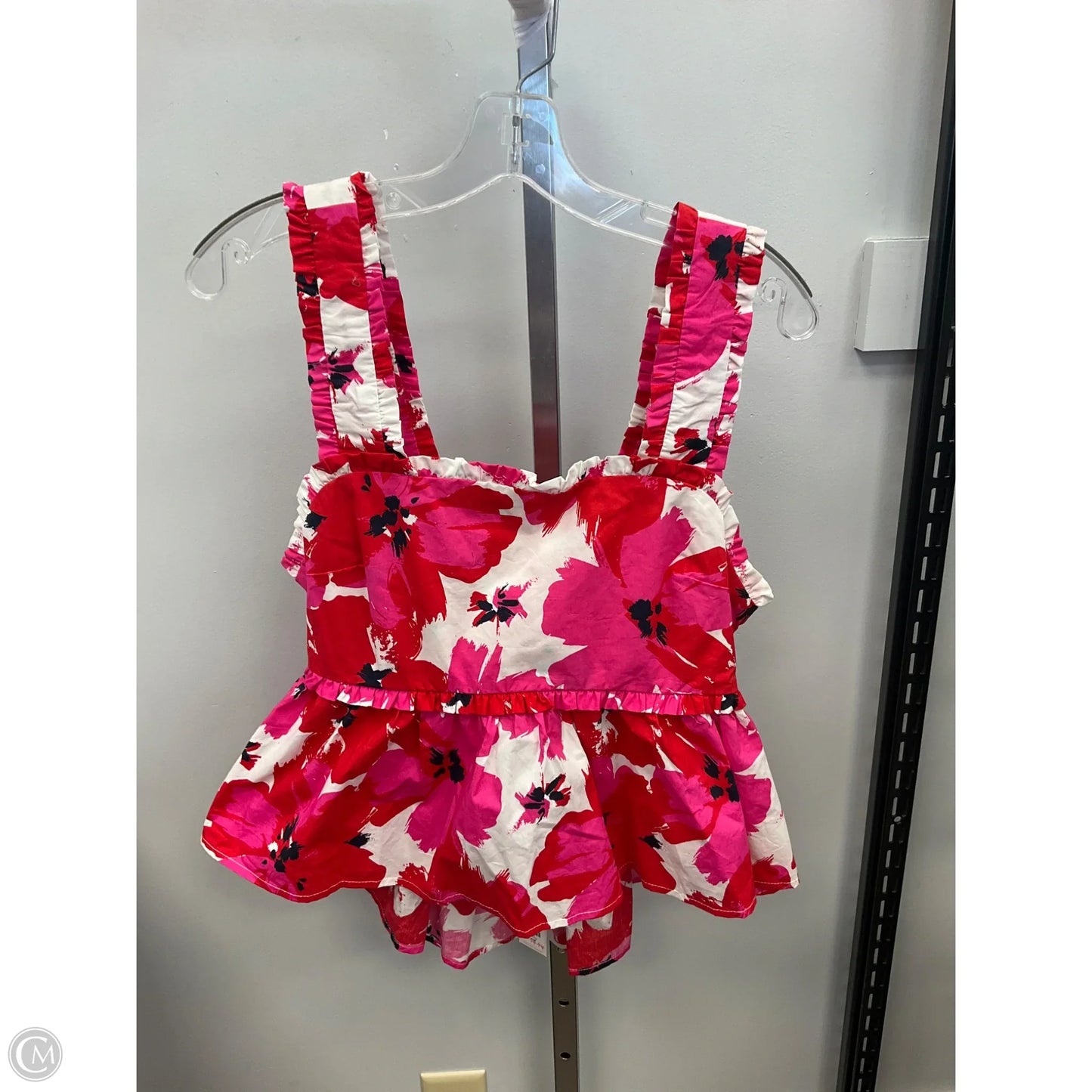 Top Sleeveless By Mi Ami In Pink & Red, Size: L