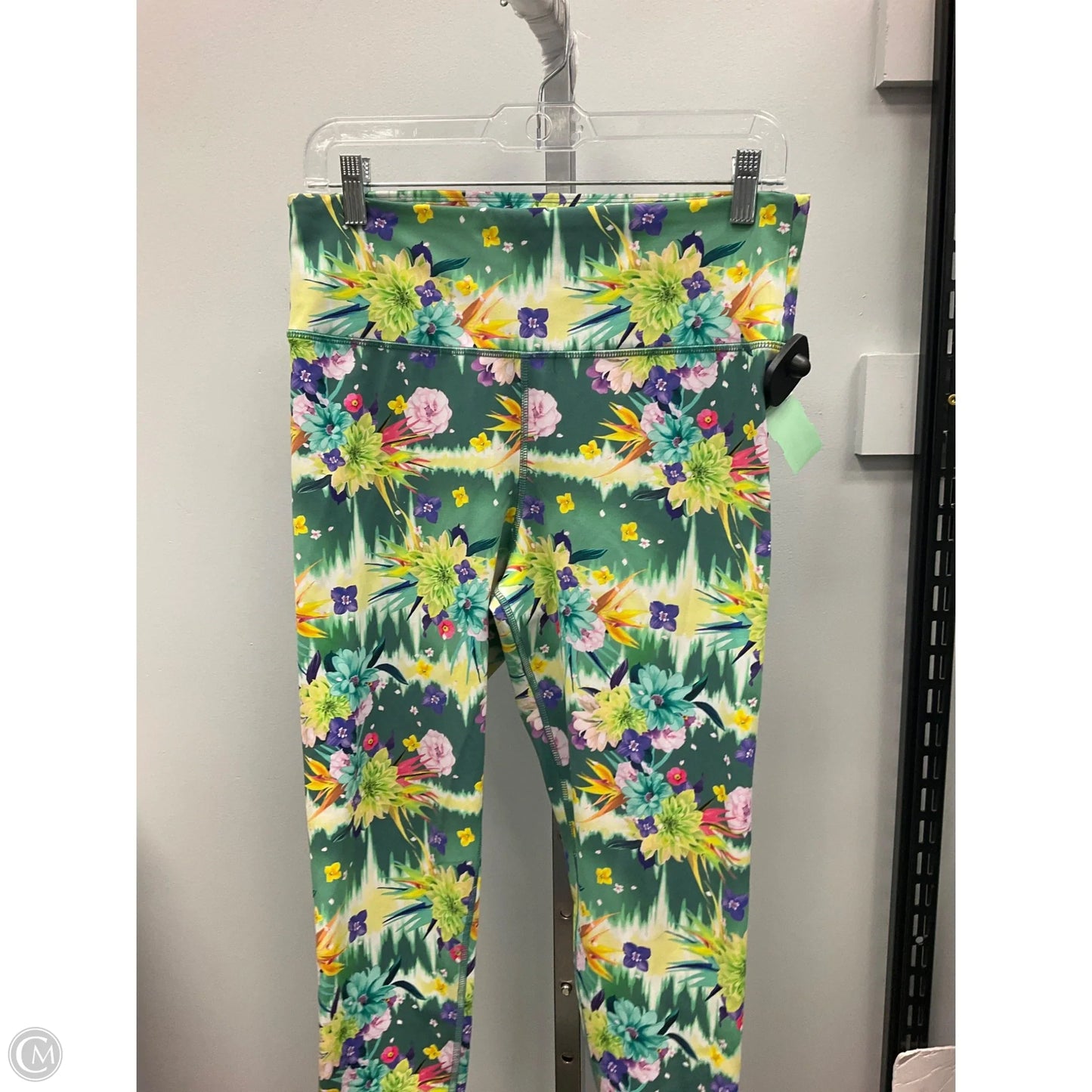 Athletic Leggings Capris By American Eagle In Floral Print, Size: L