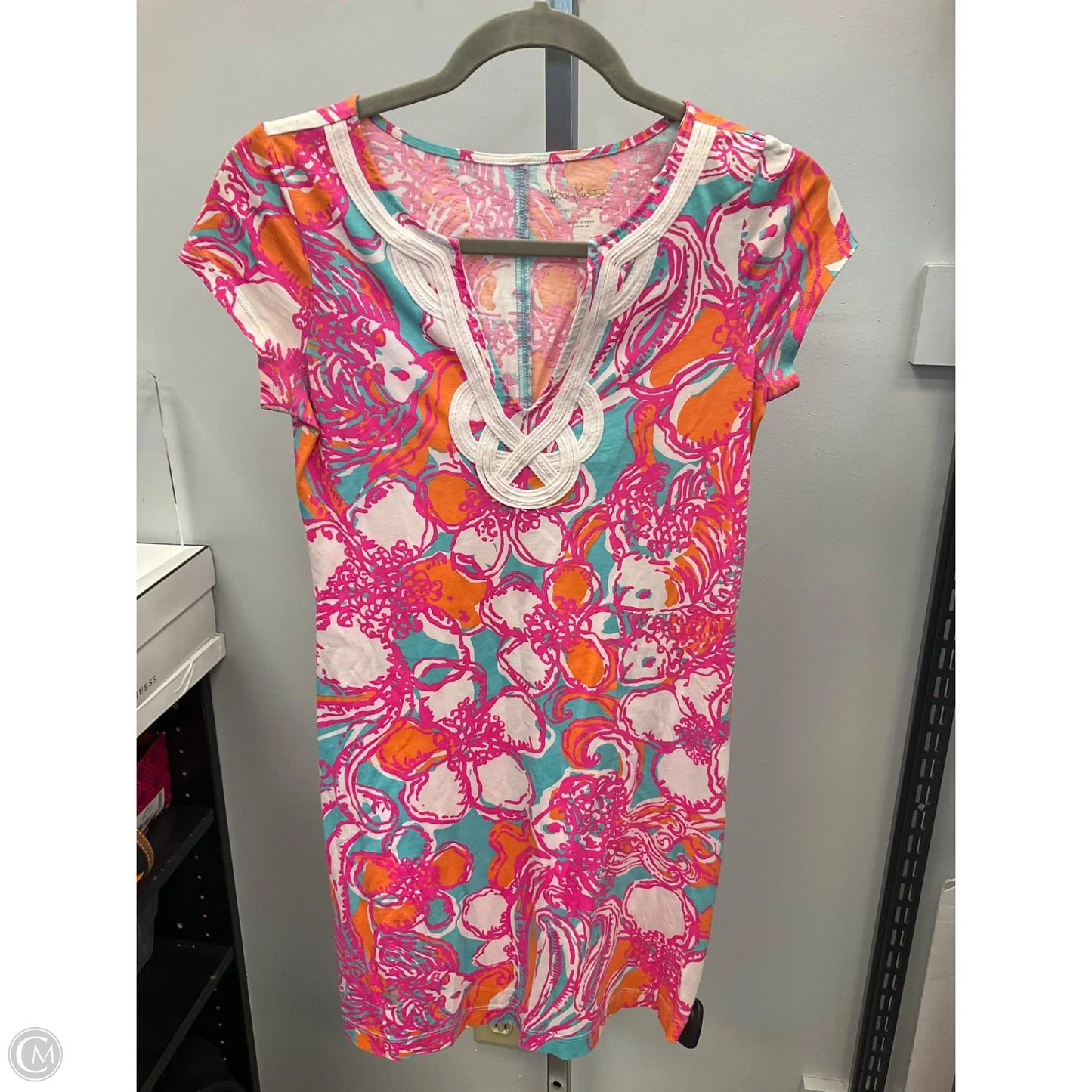 Dress Designer By Lilly Pulitzer In Blue & Pink, Size: Xs