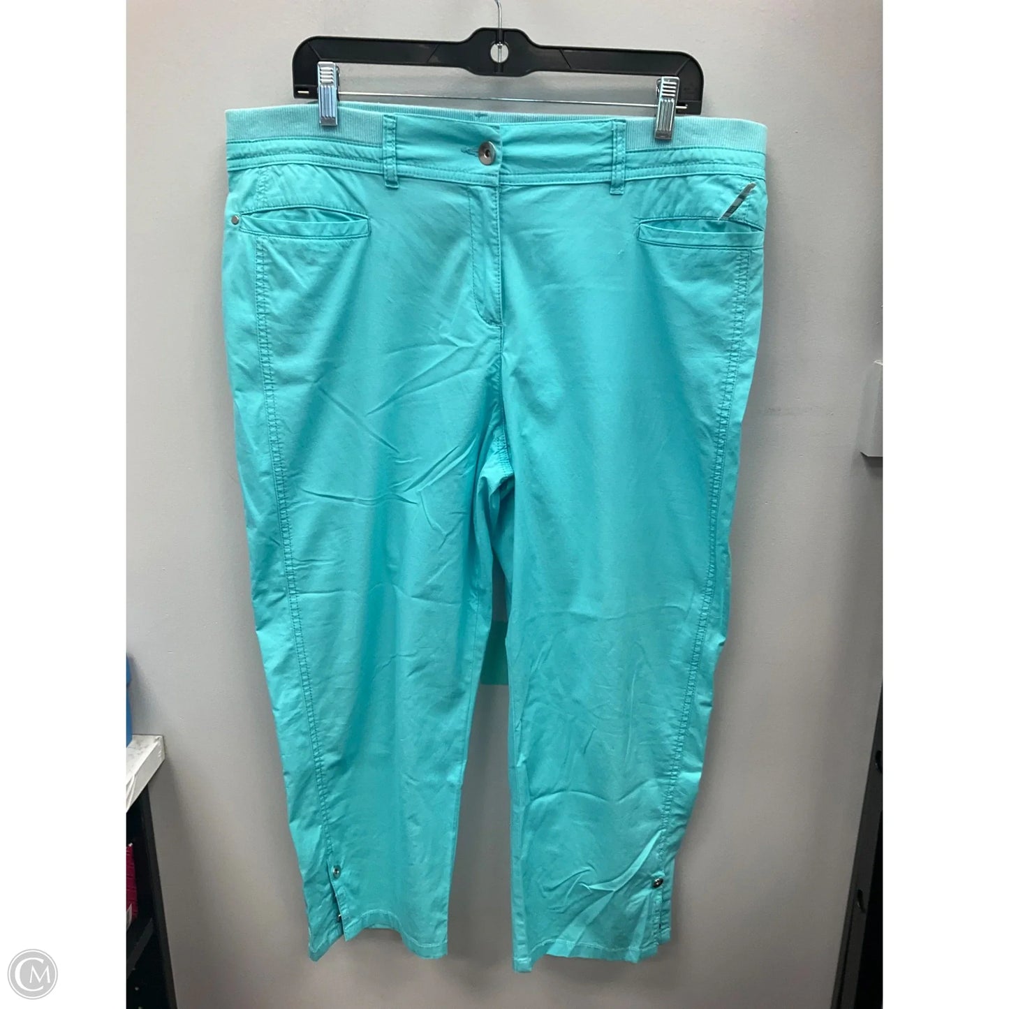 Capris By Chicos In Blue, Size: L