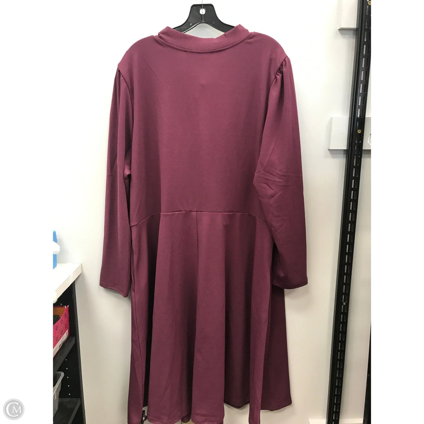 Dress Casual Midi By Ashley Stewart In Purple, Size: 3x