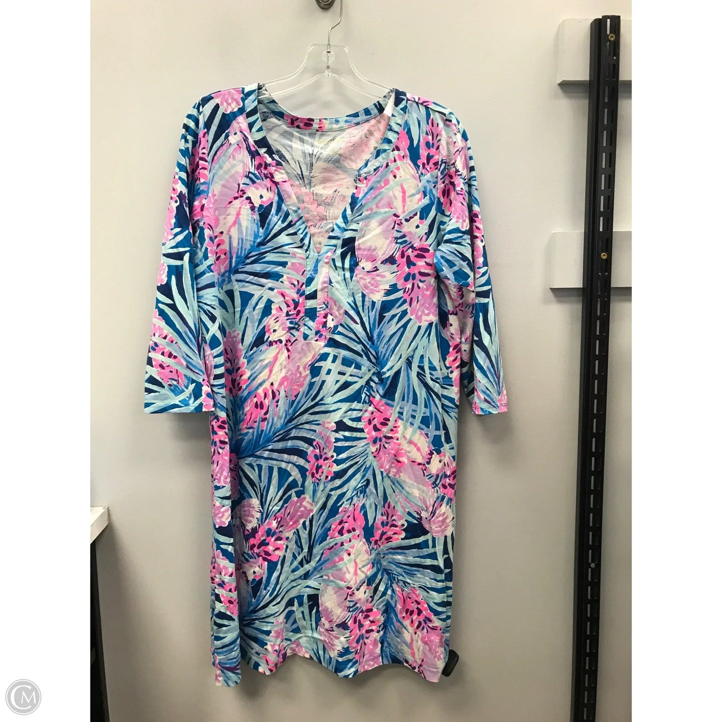 Dress Designer By Lilly Pulitzer In Blue & Purple, Size: L