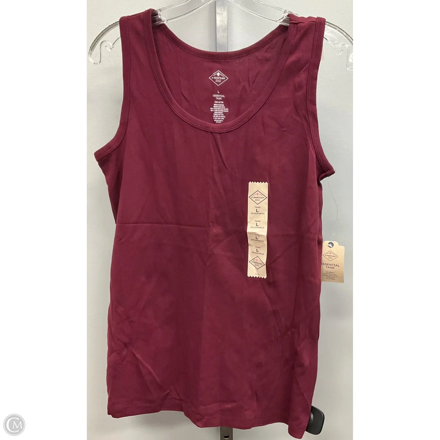 Tank Top By St Johns Bay In Maroon, Size: L