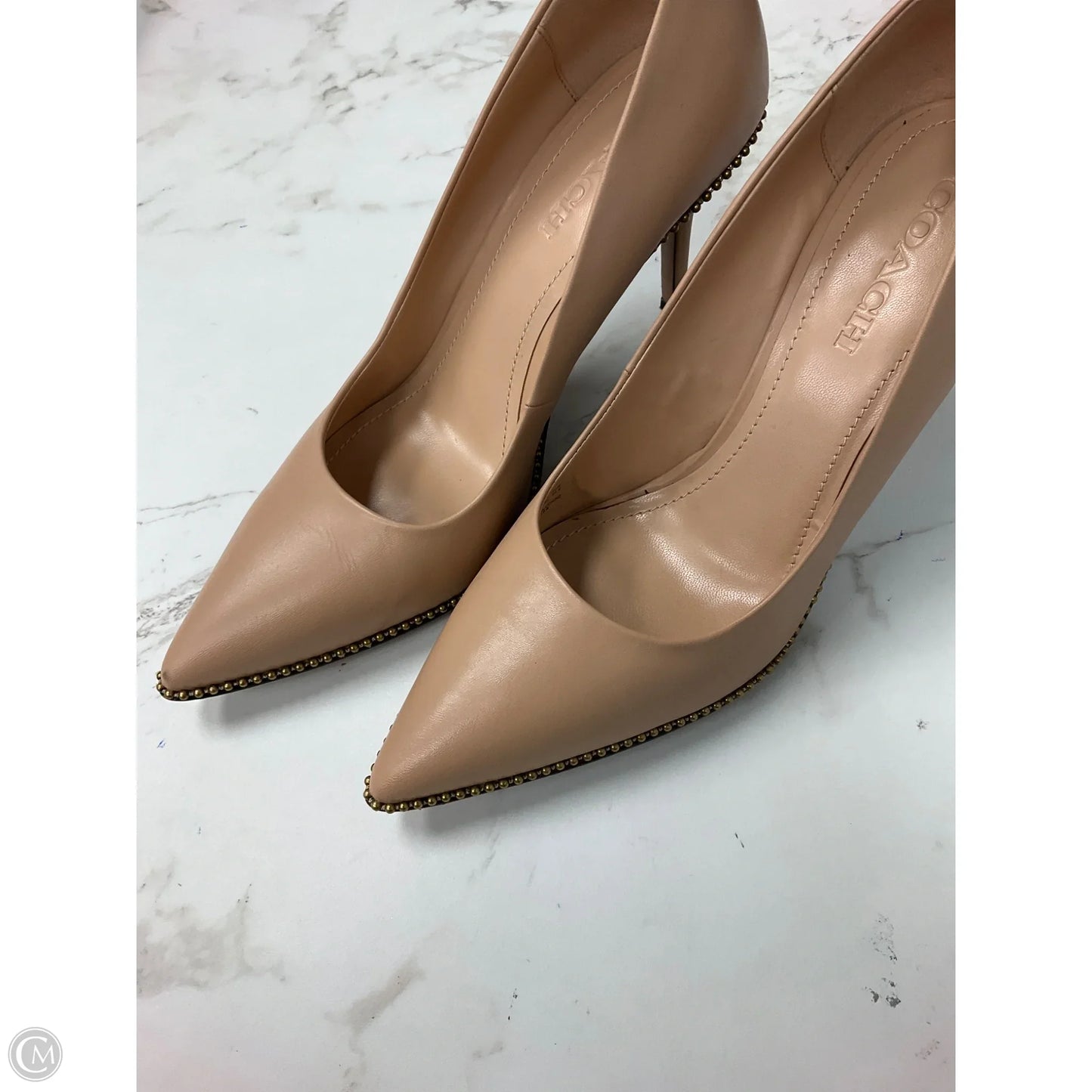 Shoes Designer By Coach In Tan, Size: 10