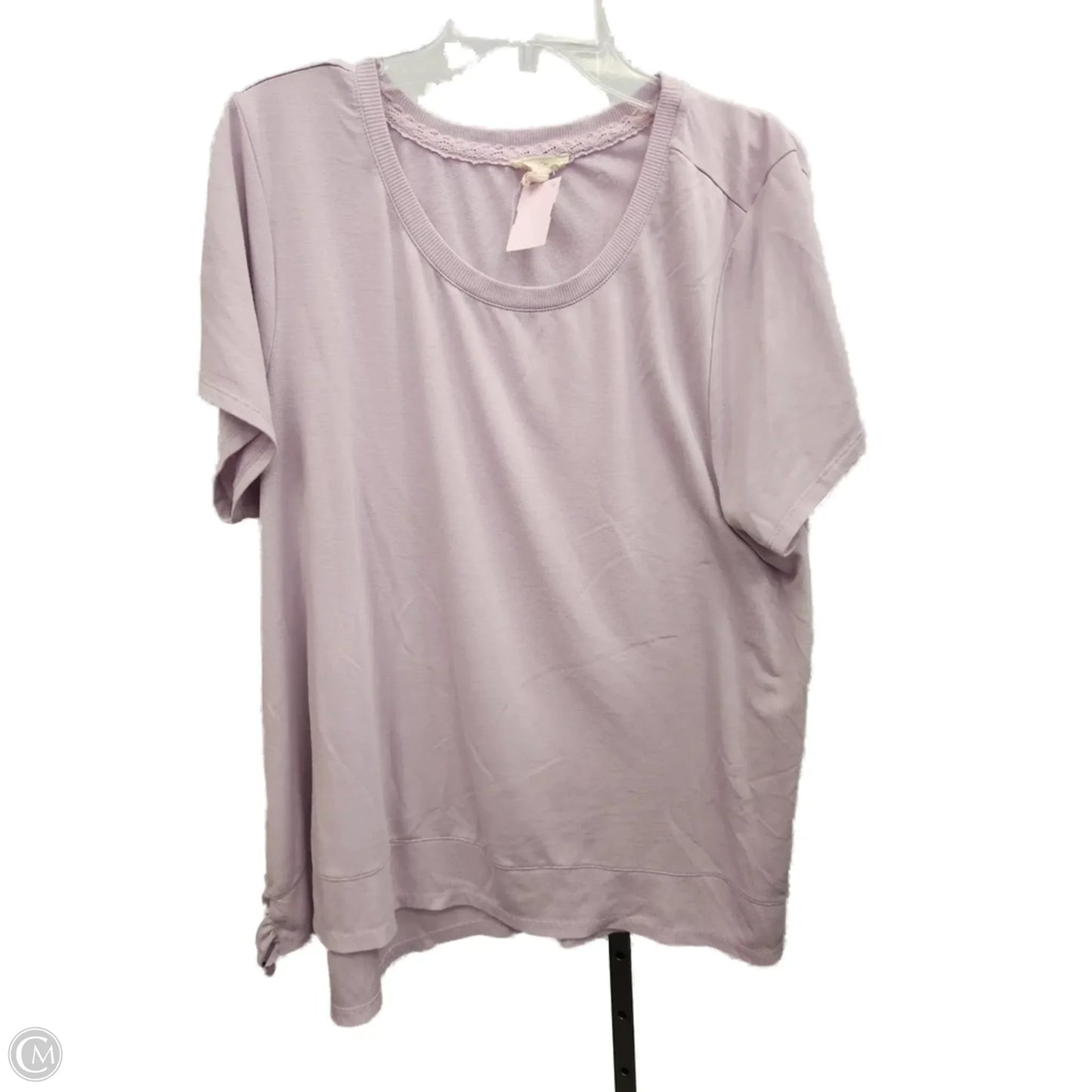 Top Short Sleeve By Cupio In Purple, Size: 2x