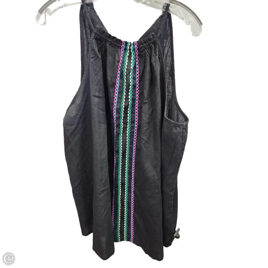 Top Sleeveless By Knox Rose In Black, Size: Xxl
