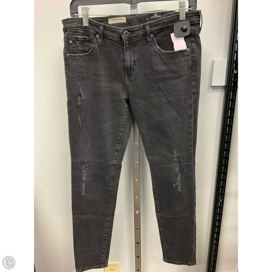 Jeans Skinny By Adriano Goldschmied In Black Denim, Size: 10