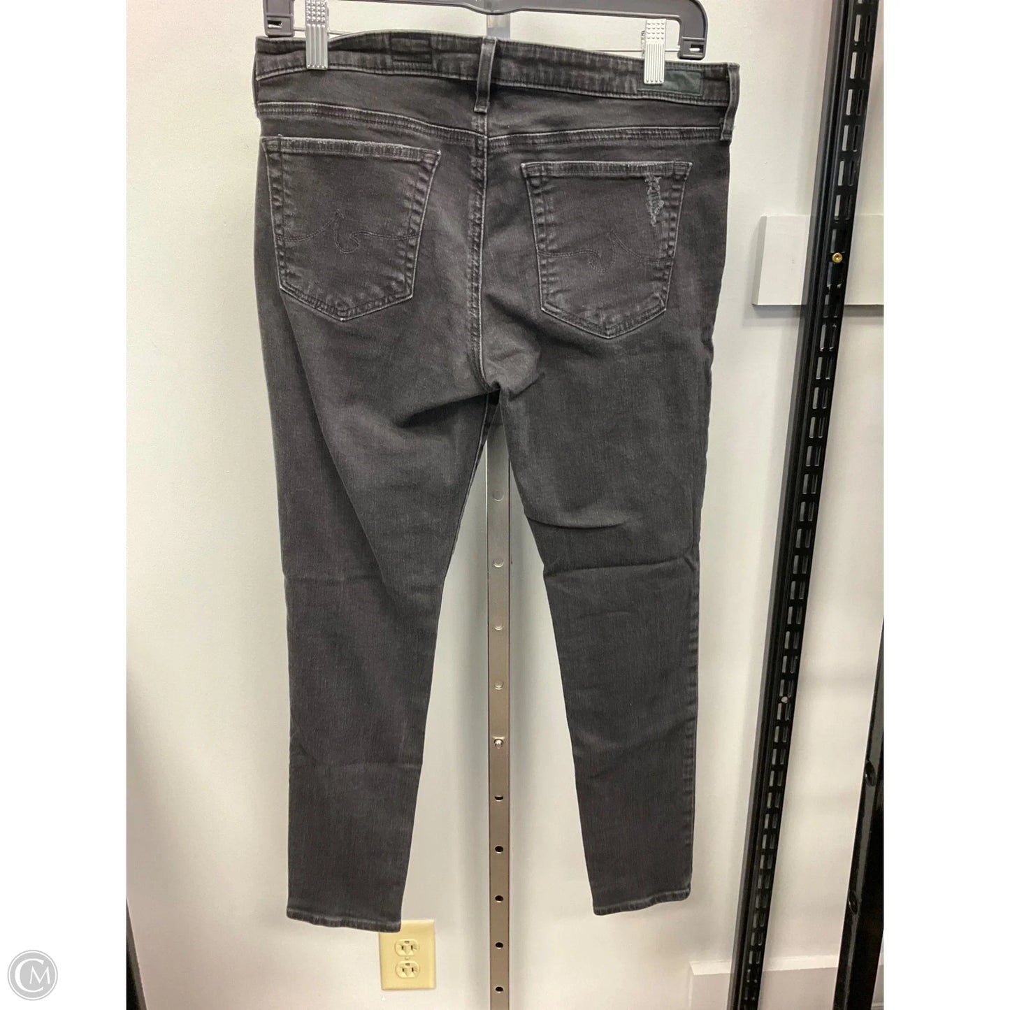 Jeans Skinny By Adriano Goldschmied In Black Denim, Size: 10