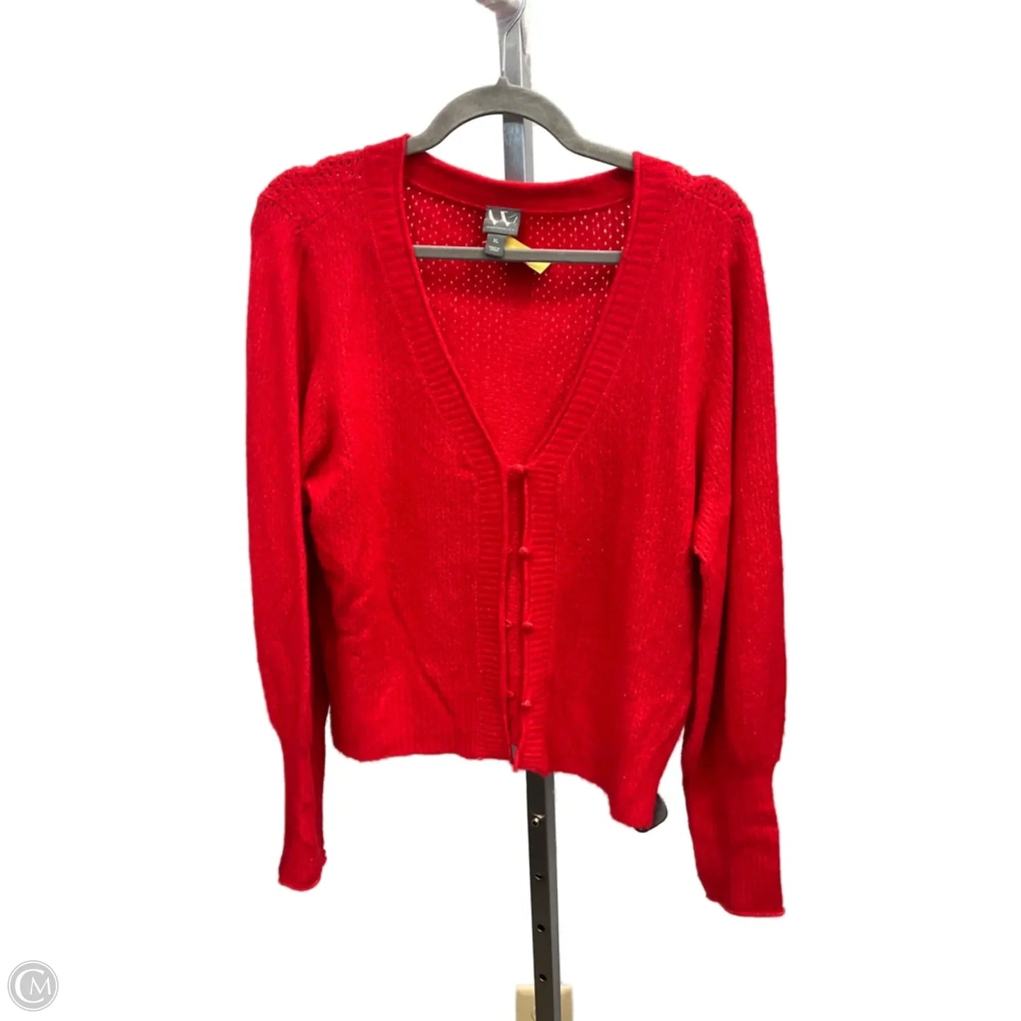 Sweater Cardigan By Worthington In Red, Size: Xl