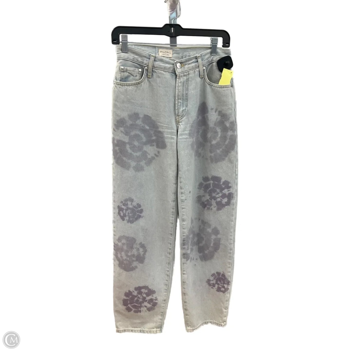 Jeans Wide Leg By Pilcro In Blue & Purple, Size: 0