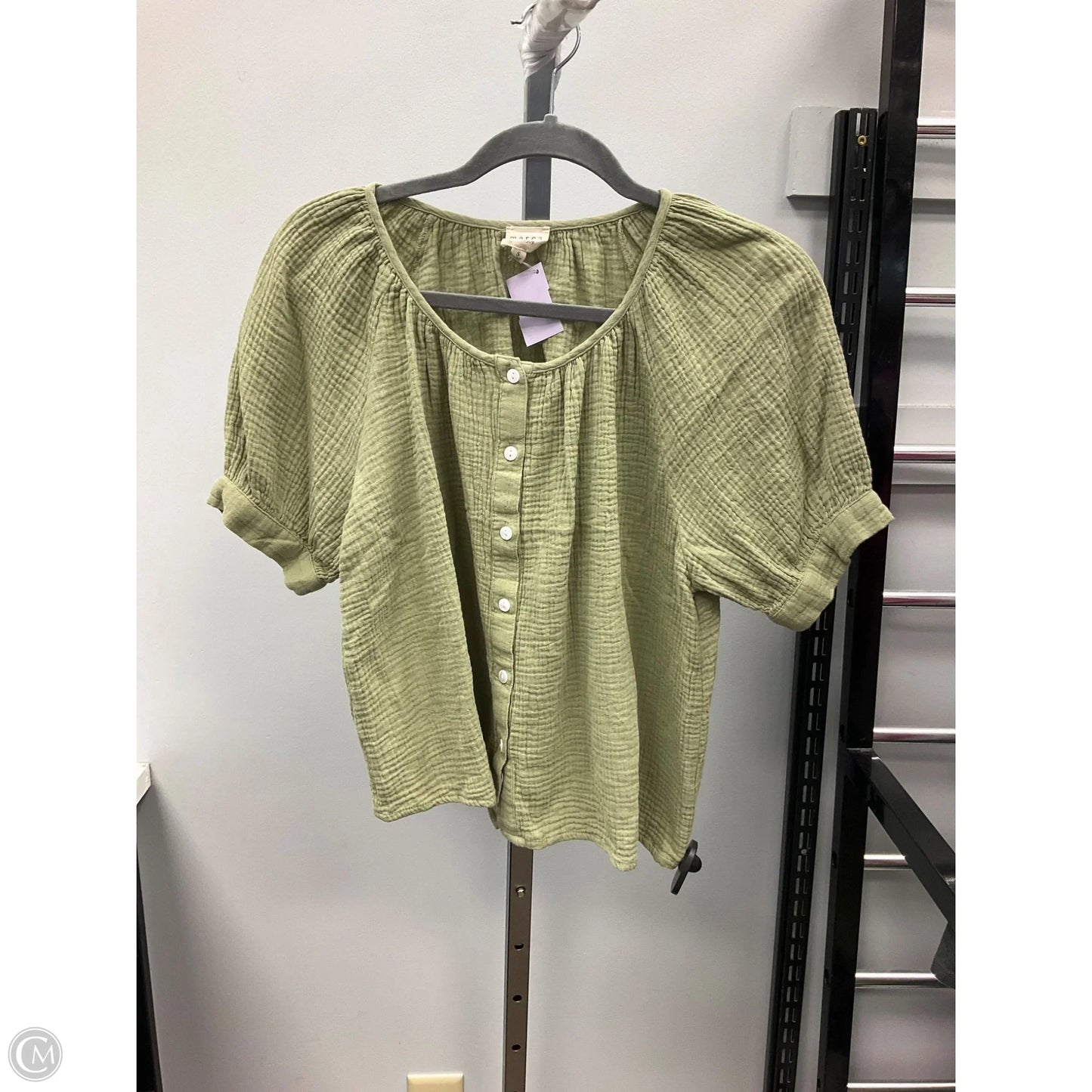 Top Short Sleeve By Clothes Mentor In Green, Size: S