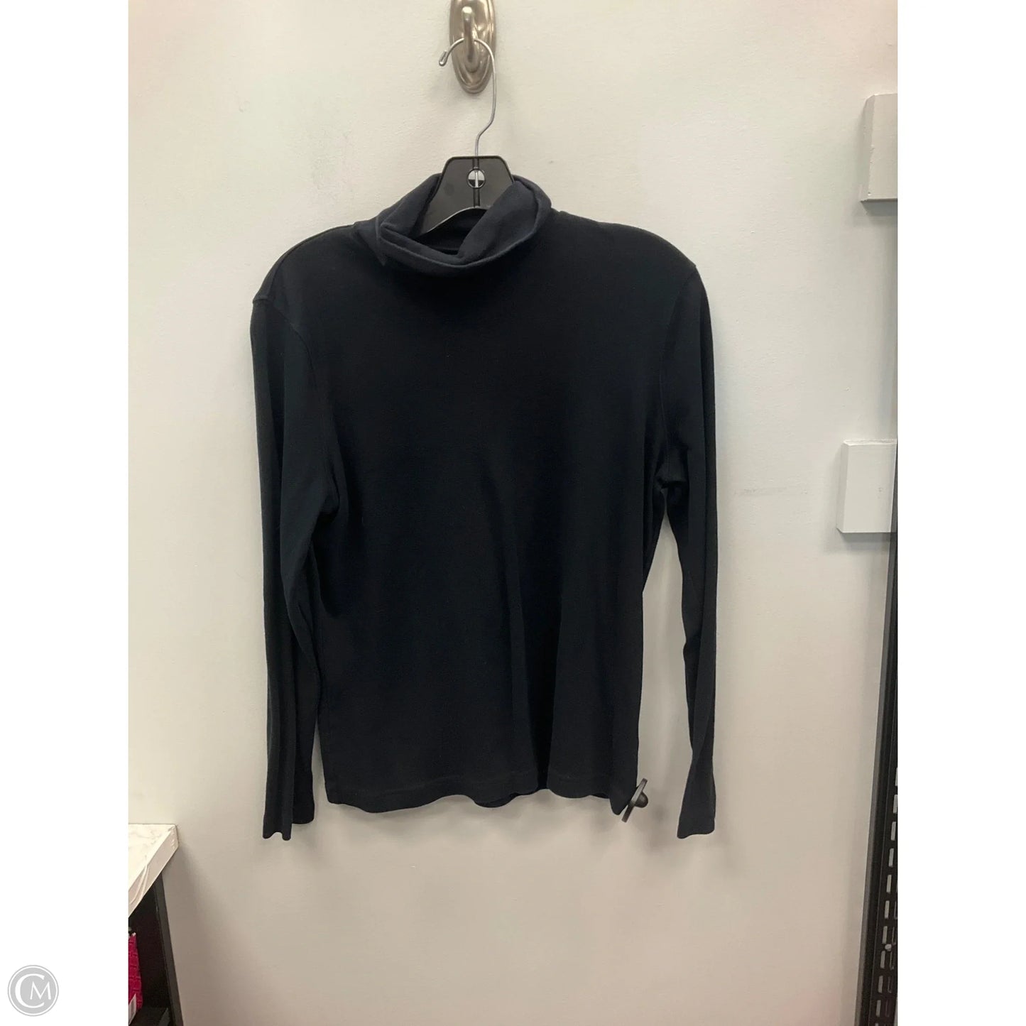 Top Long Sleeve By Croft And Barrow In Black, Size: M