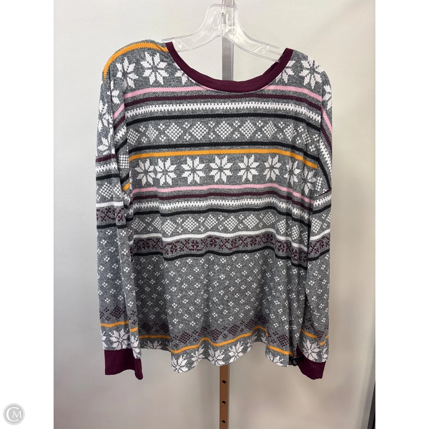 Pajamas 2pc By Simply Vera In Grey, Size: Xl