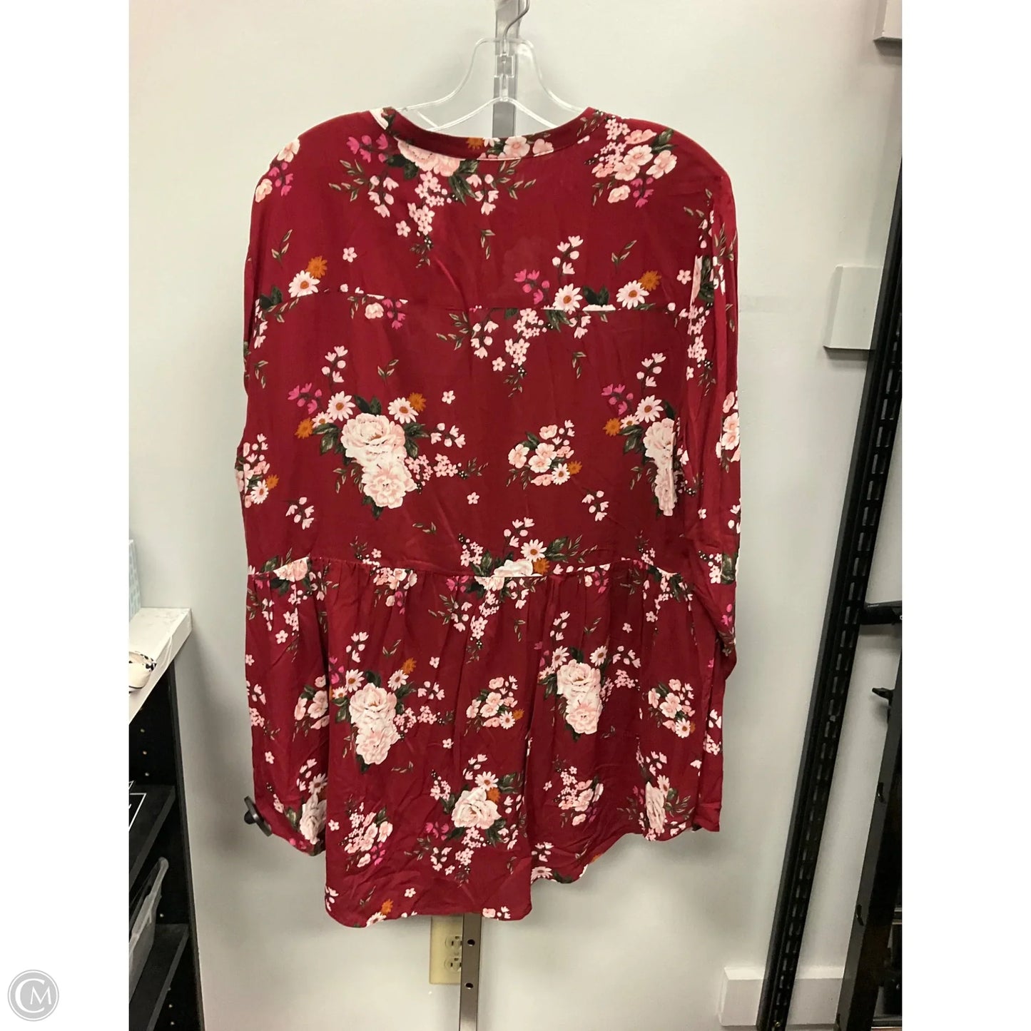 Top Long Sleeve By Torrid In Red, Size: 2x