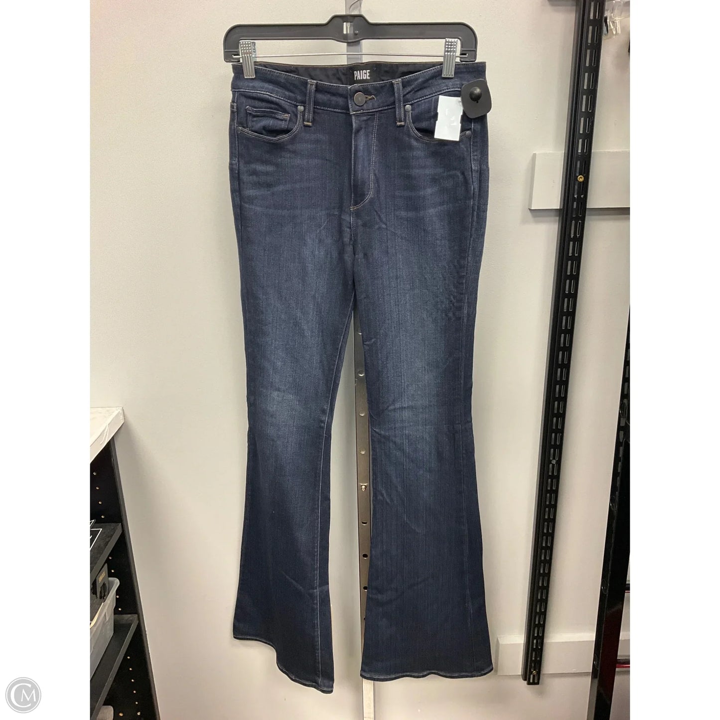 Jeans Flared By Paige In Blue Denim, Size: 6