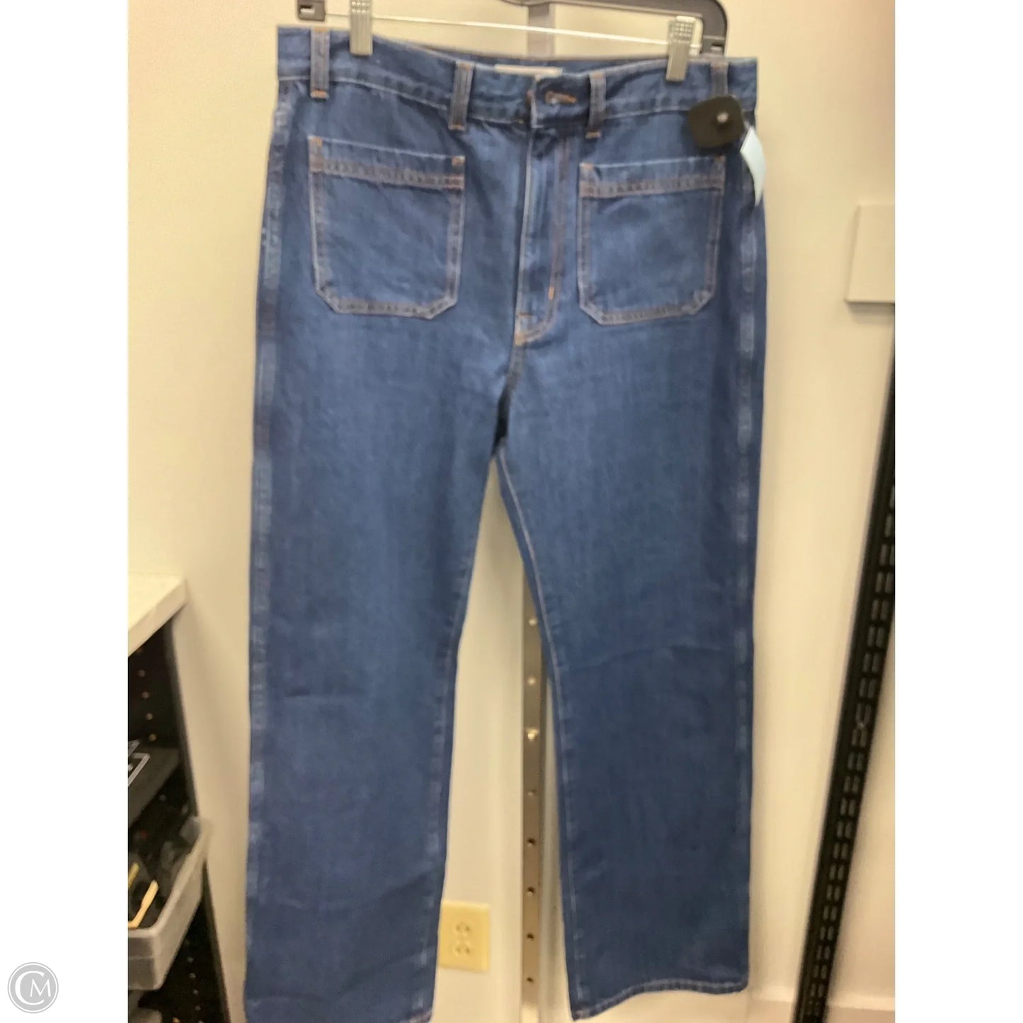 Jeans Wide Leg By Madewell In Blue Denim, Size: 8