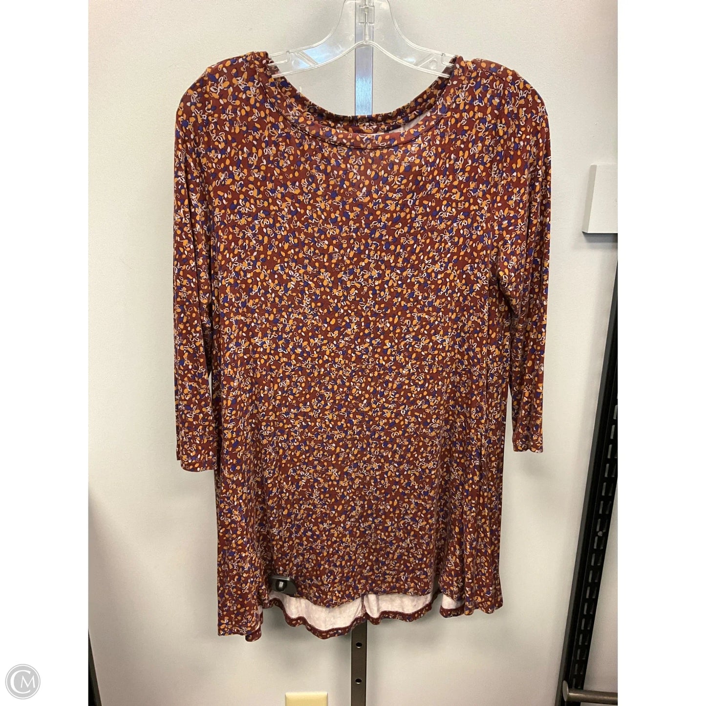 Dress Casual Short By Logo In Brown & Purple, Size: S